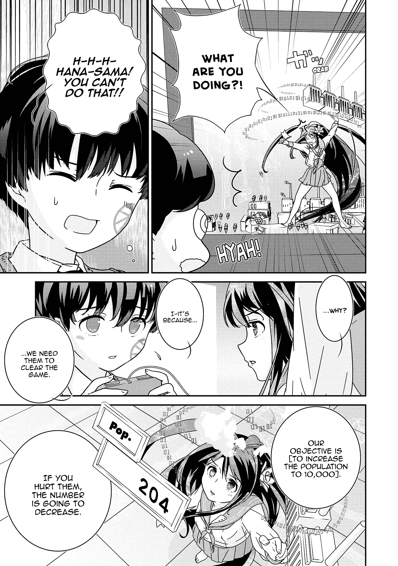 The Female God of Babel: KAMISAMA Club in Tower of Babel Chapter 8 page 14 - Chapter 8: A Rapidly Developing 8BITTOWN