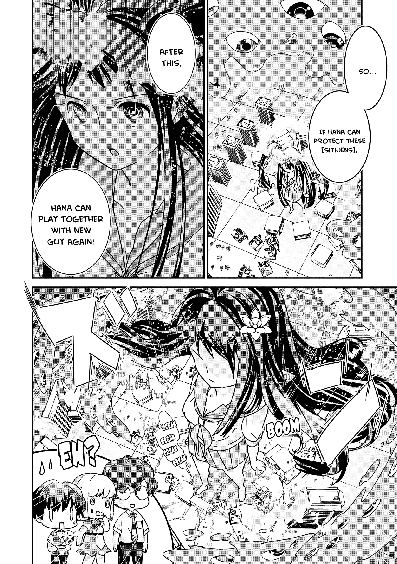 The Female God of Babel: KAMISAMA Club in Tower of Babel Chapter 8 page 21 - Chapter 8: A Rapidly Developing 8BITTOWN