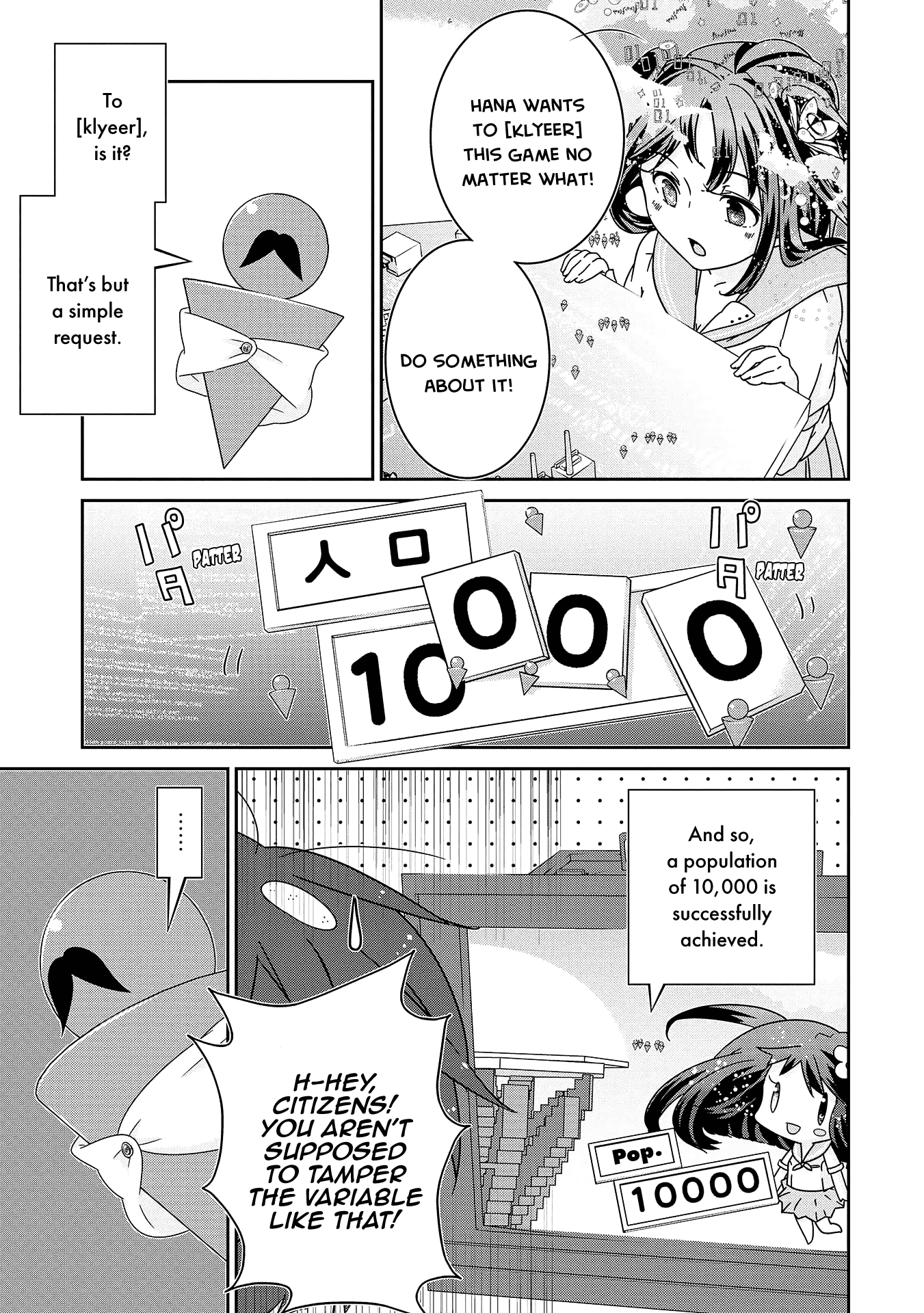 The Female God of Babel: KAMISAMA Club in Tower of Babel Chapter 8 page 30 - Chapter 8: A Rapidly Developing 8BITTOWN