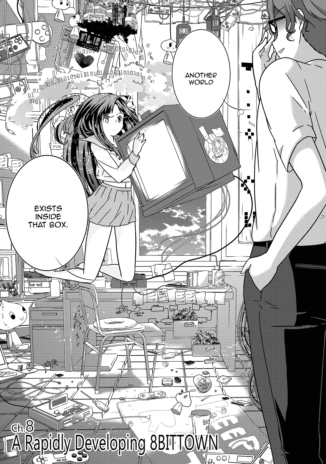 The Female God of Babel: KAMISAMA Club in Tower of Babel Chapter 8 page 4 - Chapter 8: A Rapidly Developing 8BITTOWN