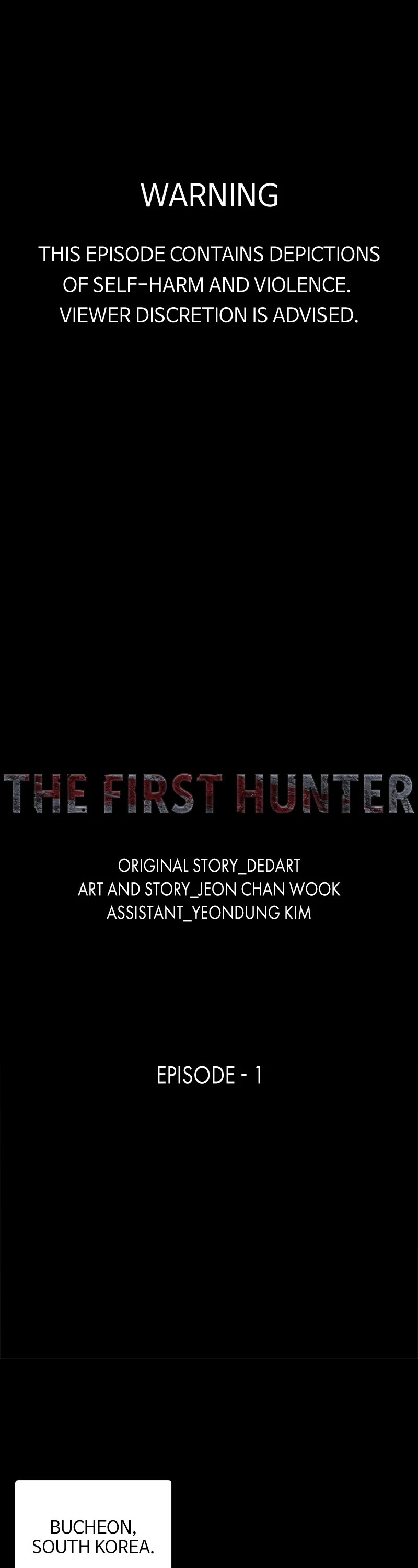 The First Hunter Chapter 1 page 1 - Chapter 1: Episode 1