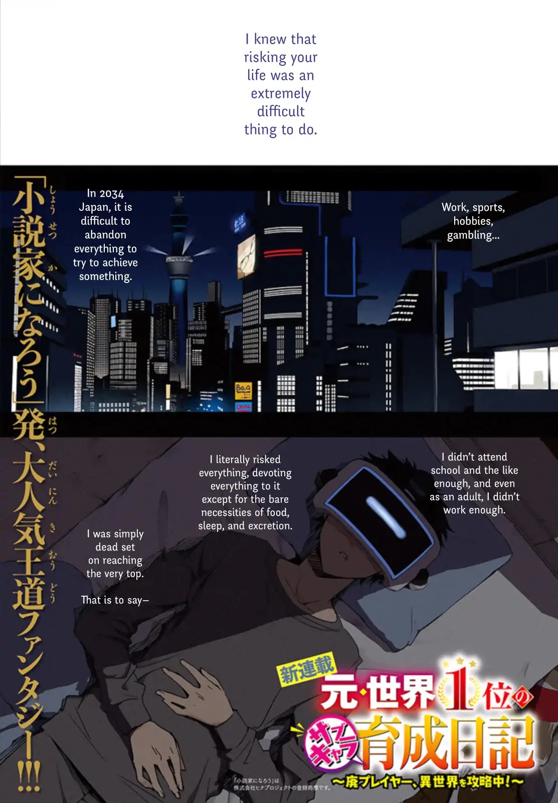The Former Top 1's Sub-Character Training Diary ~A Dedicated Player is Currently Conquering Another World!~ Chapter 1.1 page 1 - Chapter 1.1