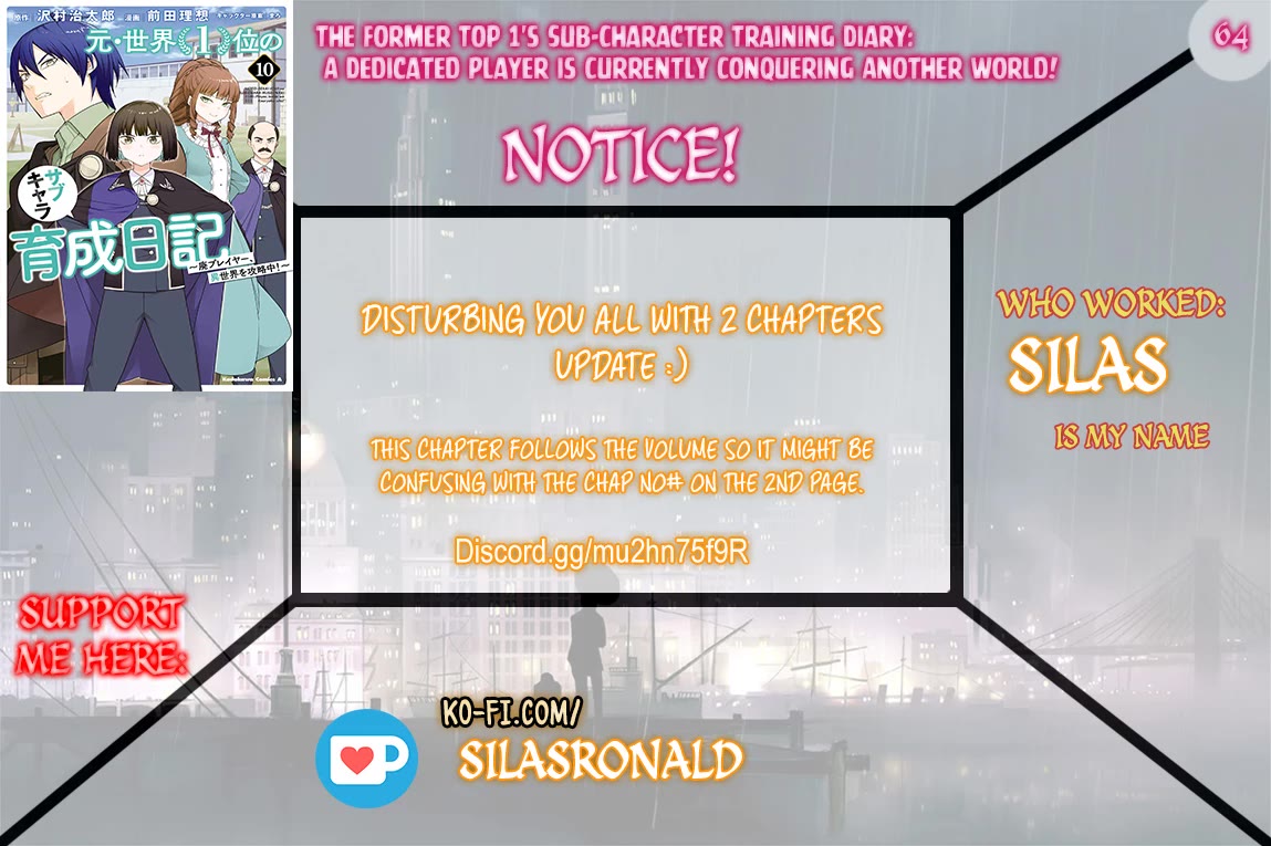 The Former Top 1's Sub-Character Training Diary ~A Dedicated Player is Currently Conquering Another World!~ Chapter 64 page 1 - Chapter 64