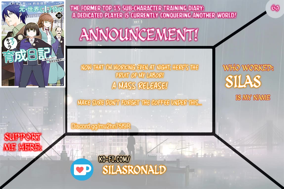 The Former Top 1's Sub-Character Training Diary ~A Dedicated Player is Currently Conquering Another World!~ Chapter 69 page 1 - Chapter 69