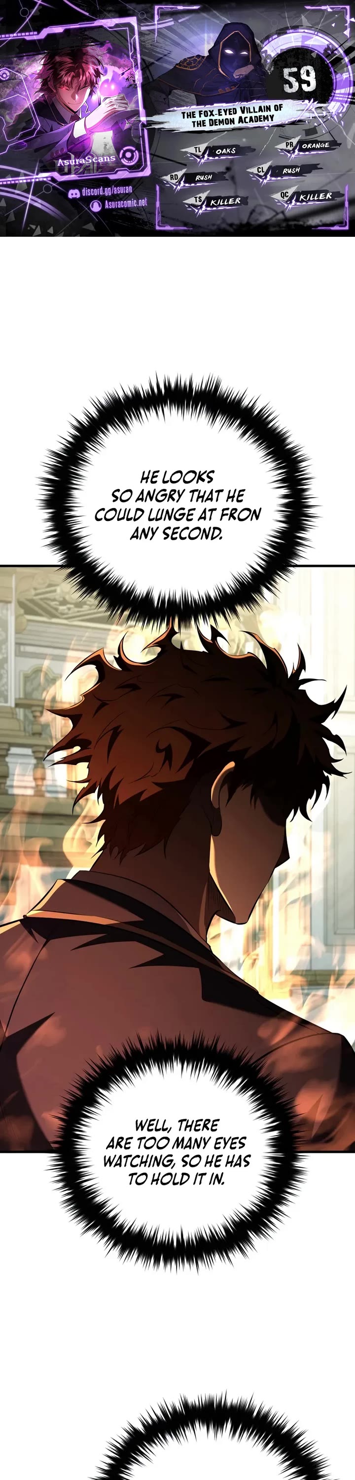 The Fox-Eyed Villain of the Demon Academy Chapter 59 page 1 - Chapter 59