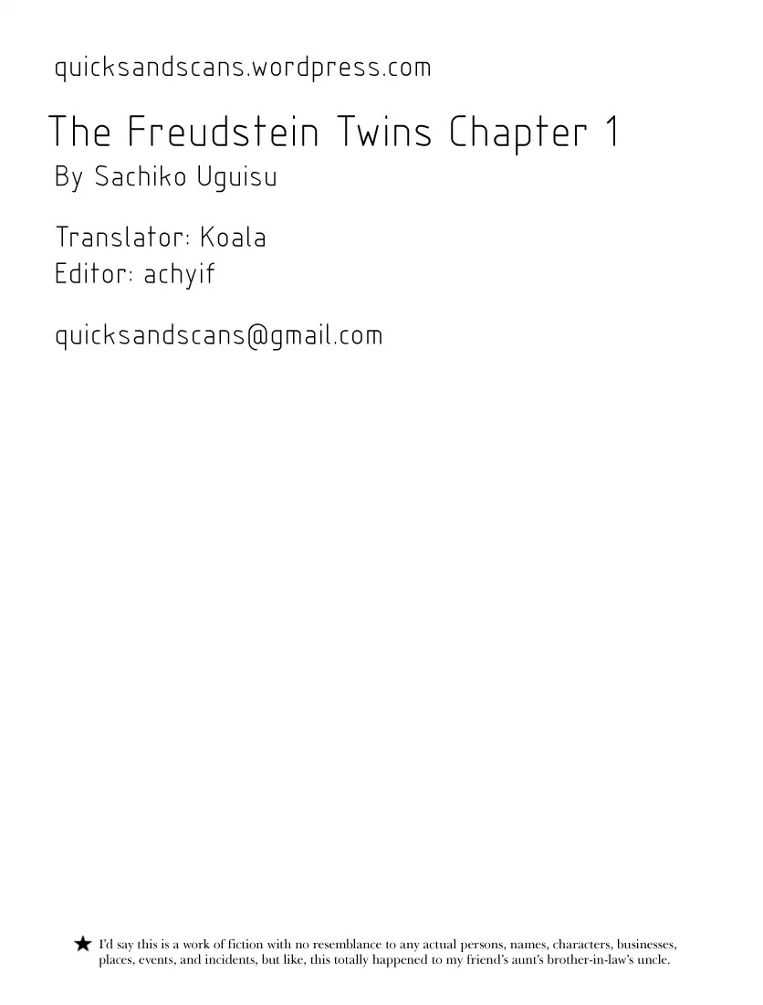 The Freudstein Twins Chapter 1 page 2 - Chapter 1: (Part 1)