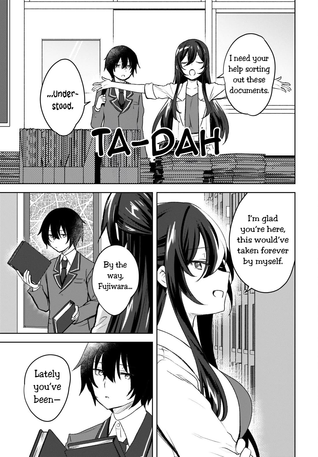 The Gal Sitting Behind Me Likes Me: Maybe I’m Screwed Already. Chapter 4 page 5 - Chapter 4