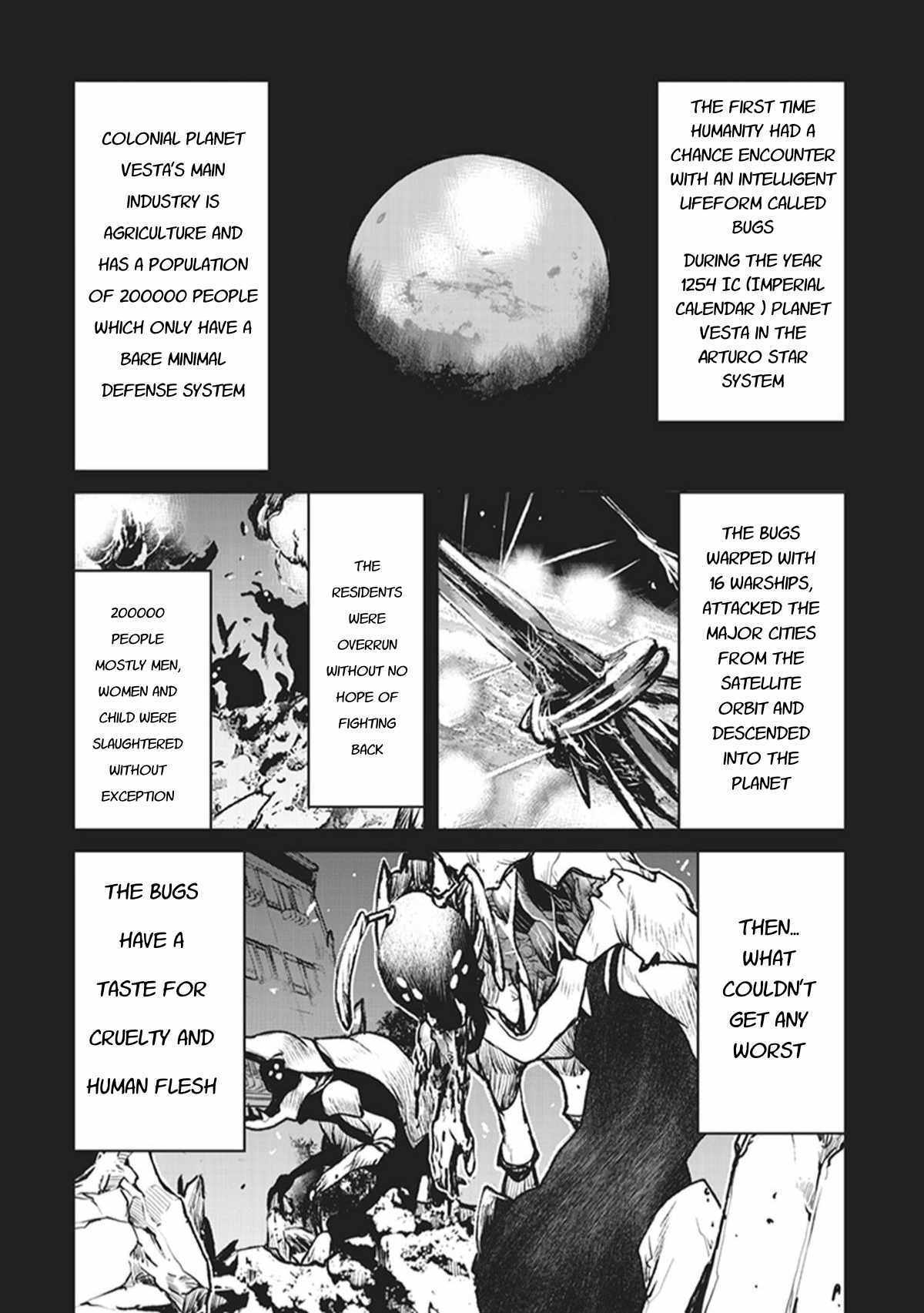 The Galactic Navy Officer becomes an Adventurer Chapter 1 page 1 - Chapter 1: Emergency Landing
