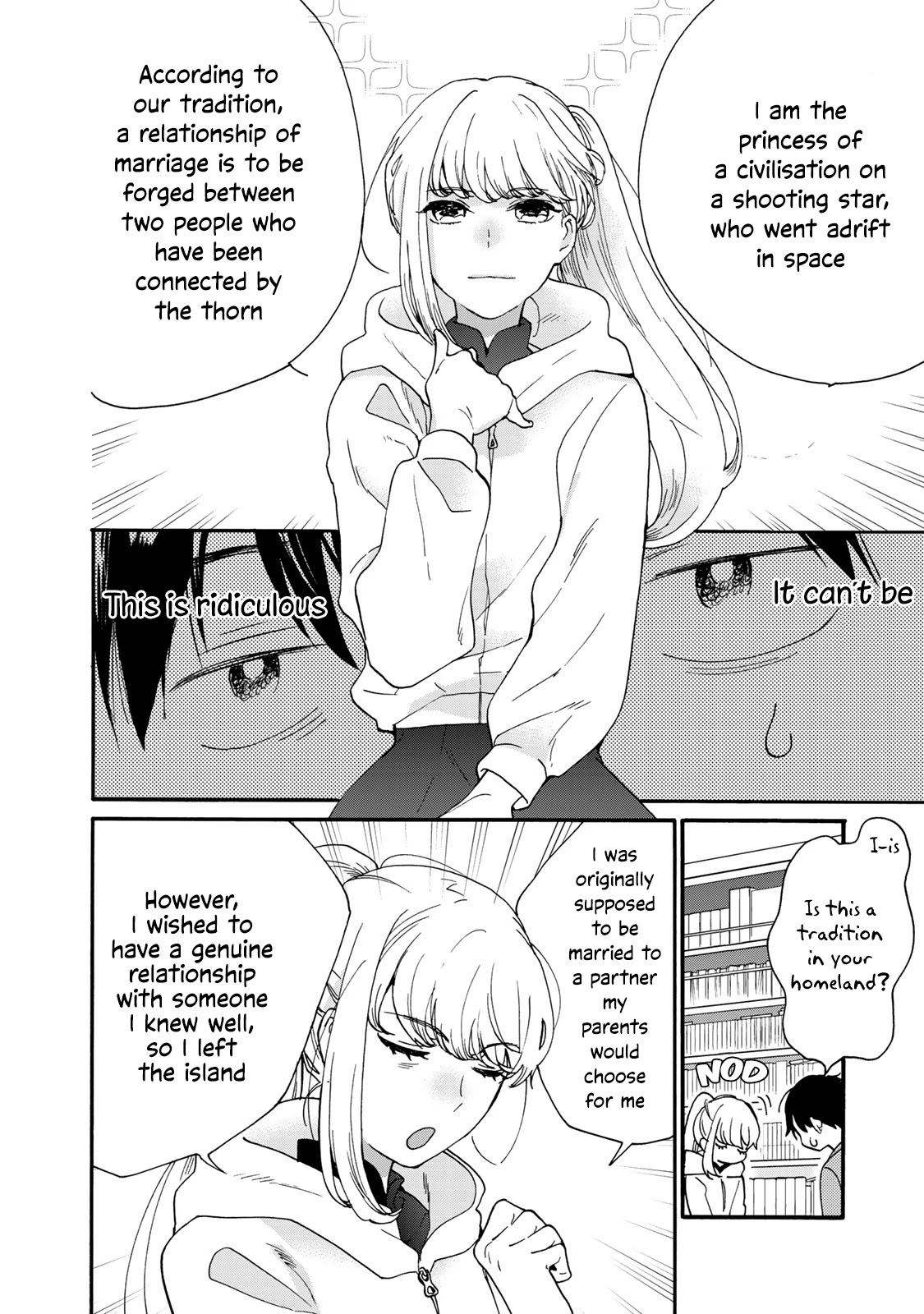 The Galaxy Next Door Chapter 2 page 4 - Chapter 2: A Fever and a Handshake