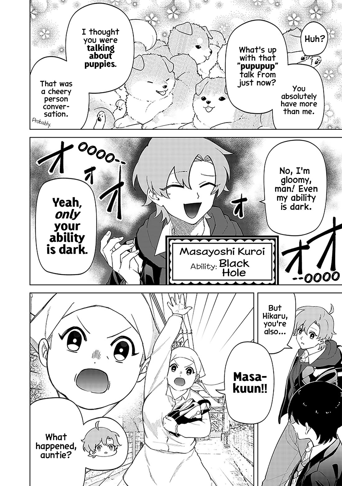 The Gals Who Always Say Insane Things: My Daily Life at a Private Paranormal High School Chapter 10 page 6 - Chapter 10: Very dark ability, but very cheery personality kinda deal