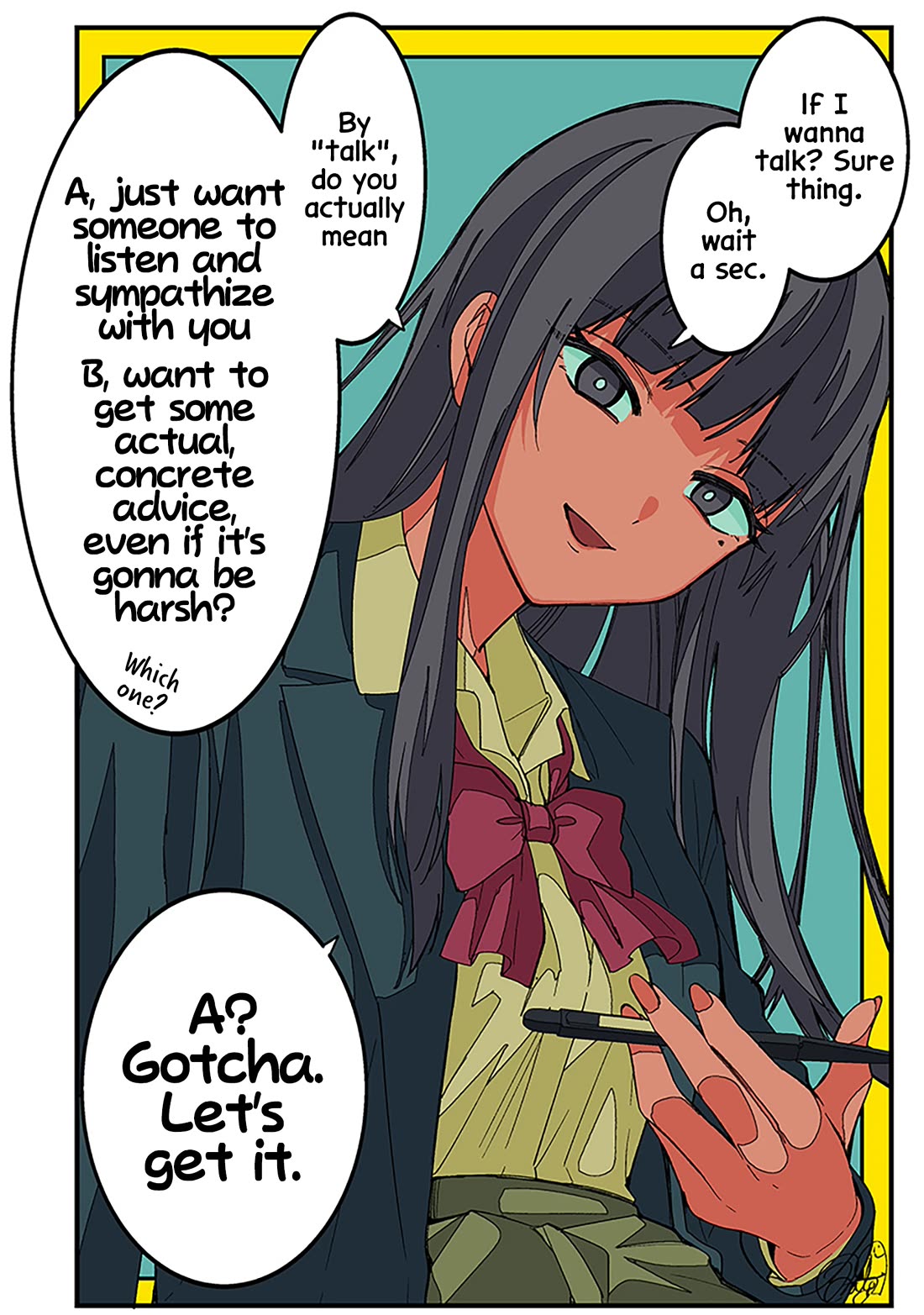 The Gals Who Always Say Insane Things: My Daily Life at a Private Paranormal High School Chapter 11.1 page 2 - Chapter 11.1: Suspended publication special illustration