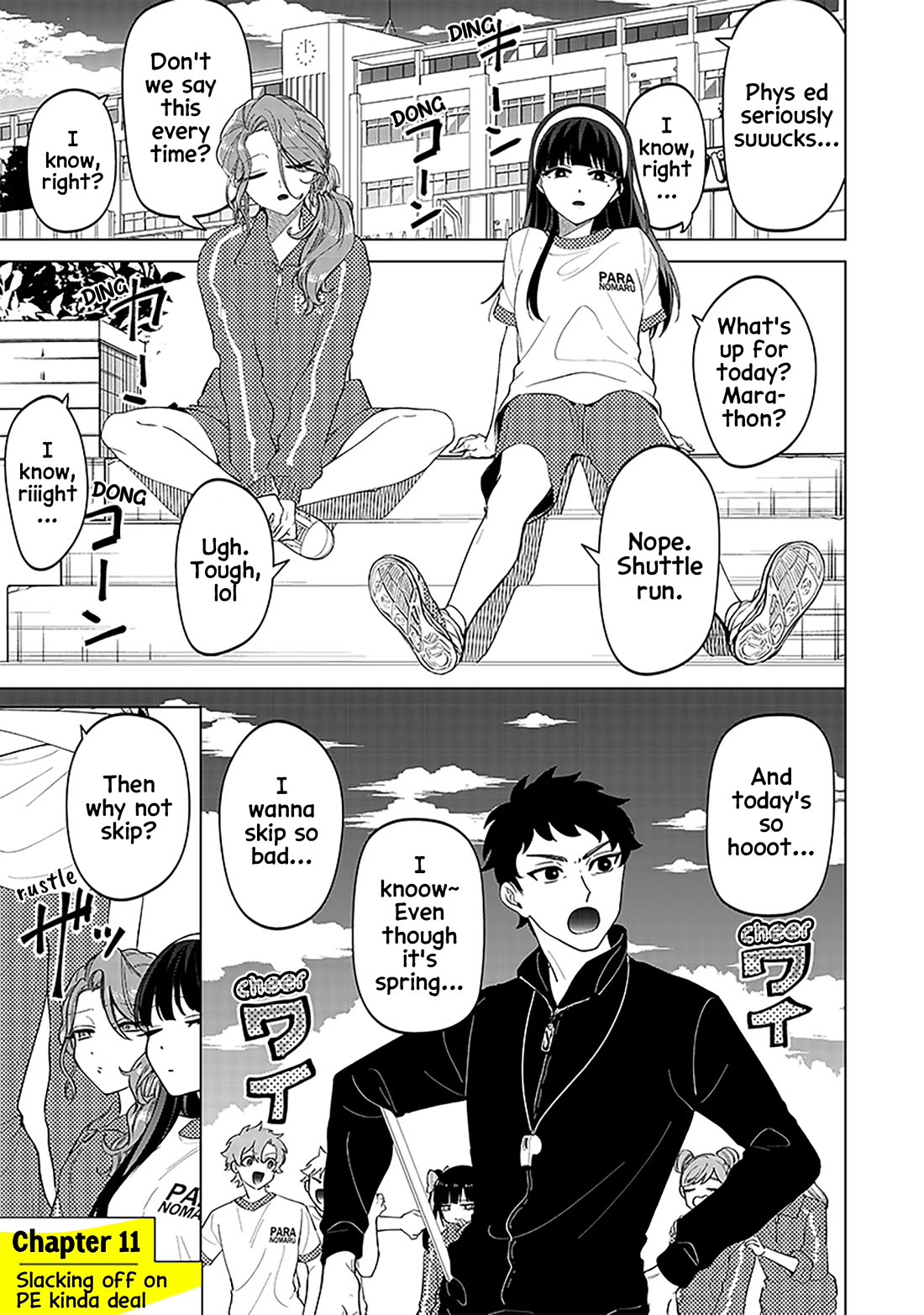 The Gals Who Always Say Insane Things: My Daily Life at a Private Paranormal High School Chapter 11 page 1 - Chapter 11: Slacking off on PE kinda deal