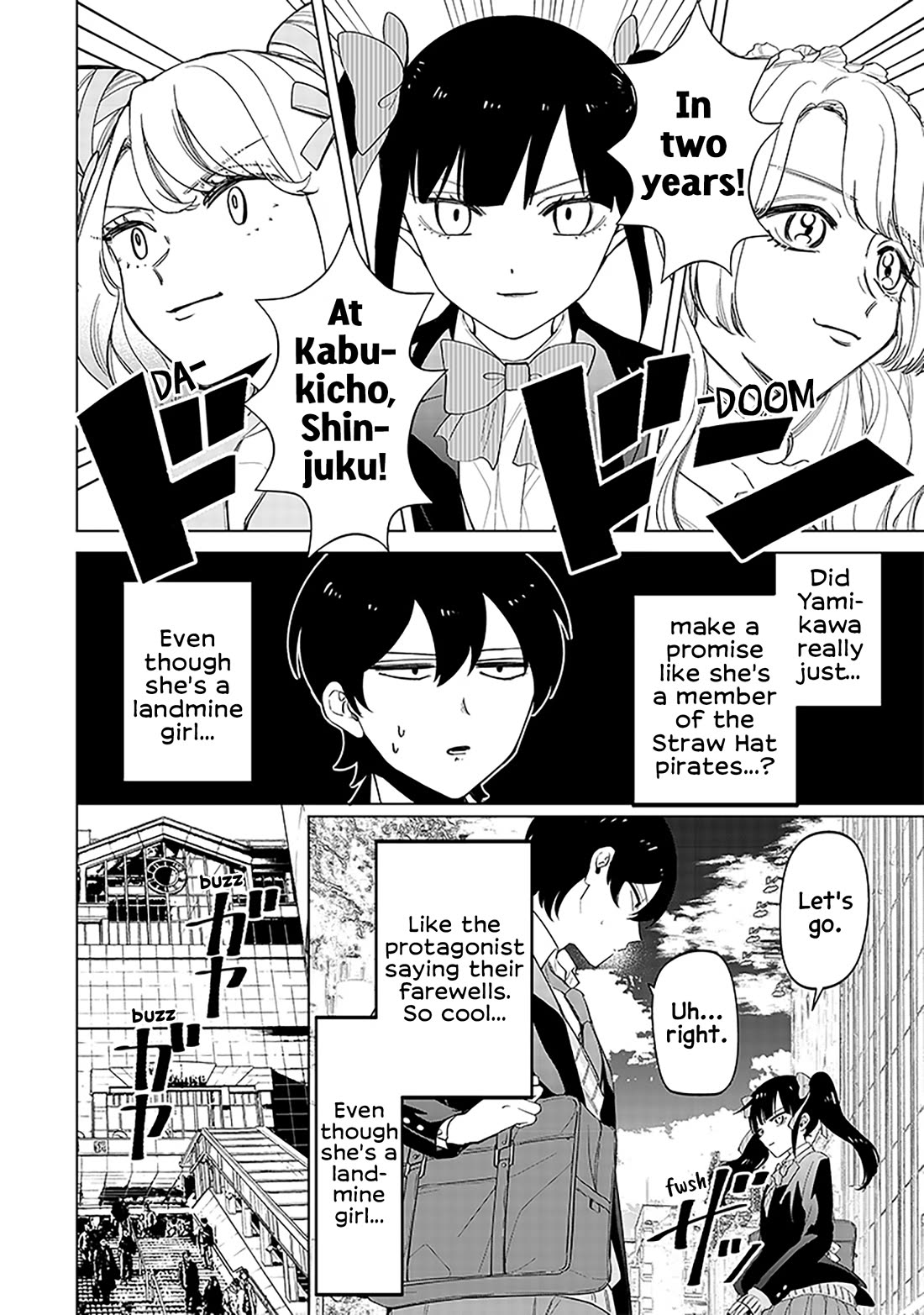 The Gals Who Always Say Insane Things: My Daily Life at a Private Paranormal High School Chapter 12 page 10 - Chapter 12: Landmine girl, yet first time in Shinjuku kinda deal