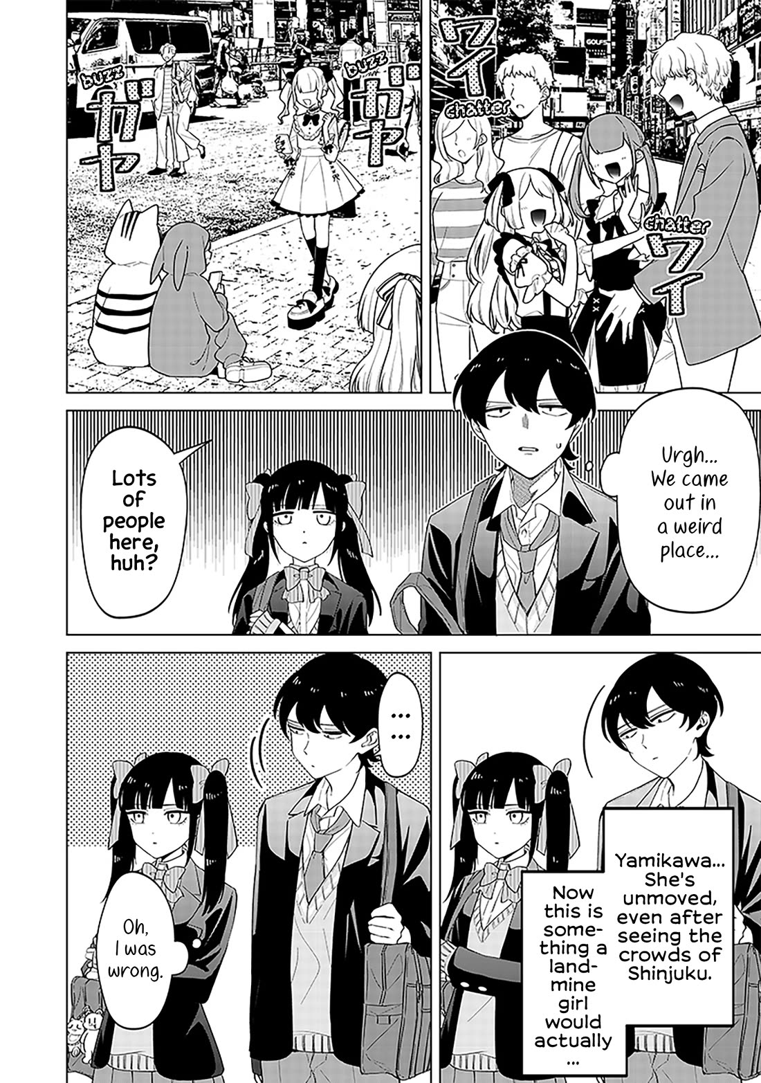 The Gals Who Always Say Insane Things: My Daily Life at a Private Paranormal High School Chapter 12 page 6 - Chapter 12: Landmine girl, yet first time in Shinjuku kinda deal