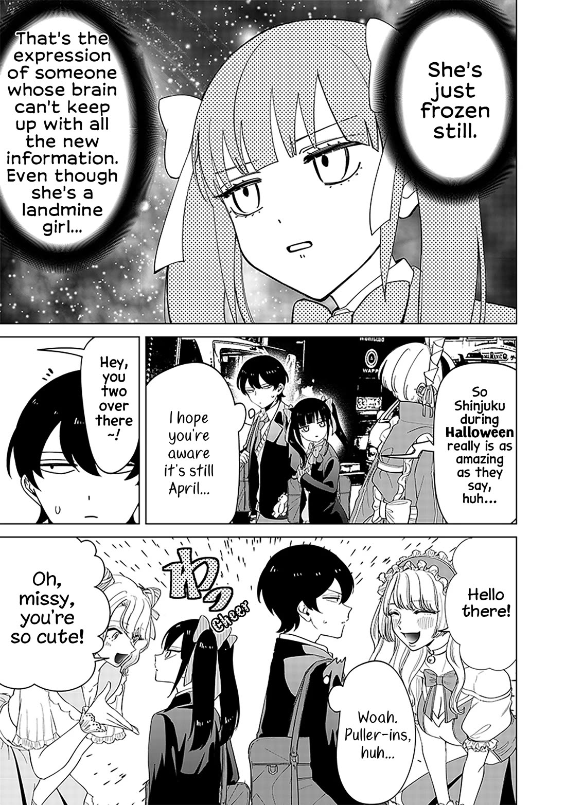 The Gals Who Always Say Insane Things: My Daily Life at a Private Paranormal High School Chapter 12 page 7 - Chapter 12: Landmine girl, yet first time in Shinjuku kinda deal