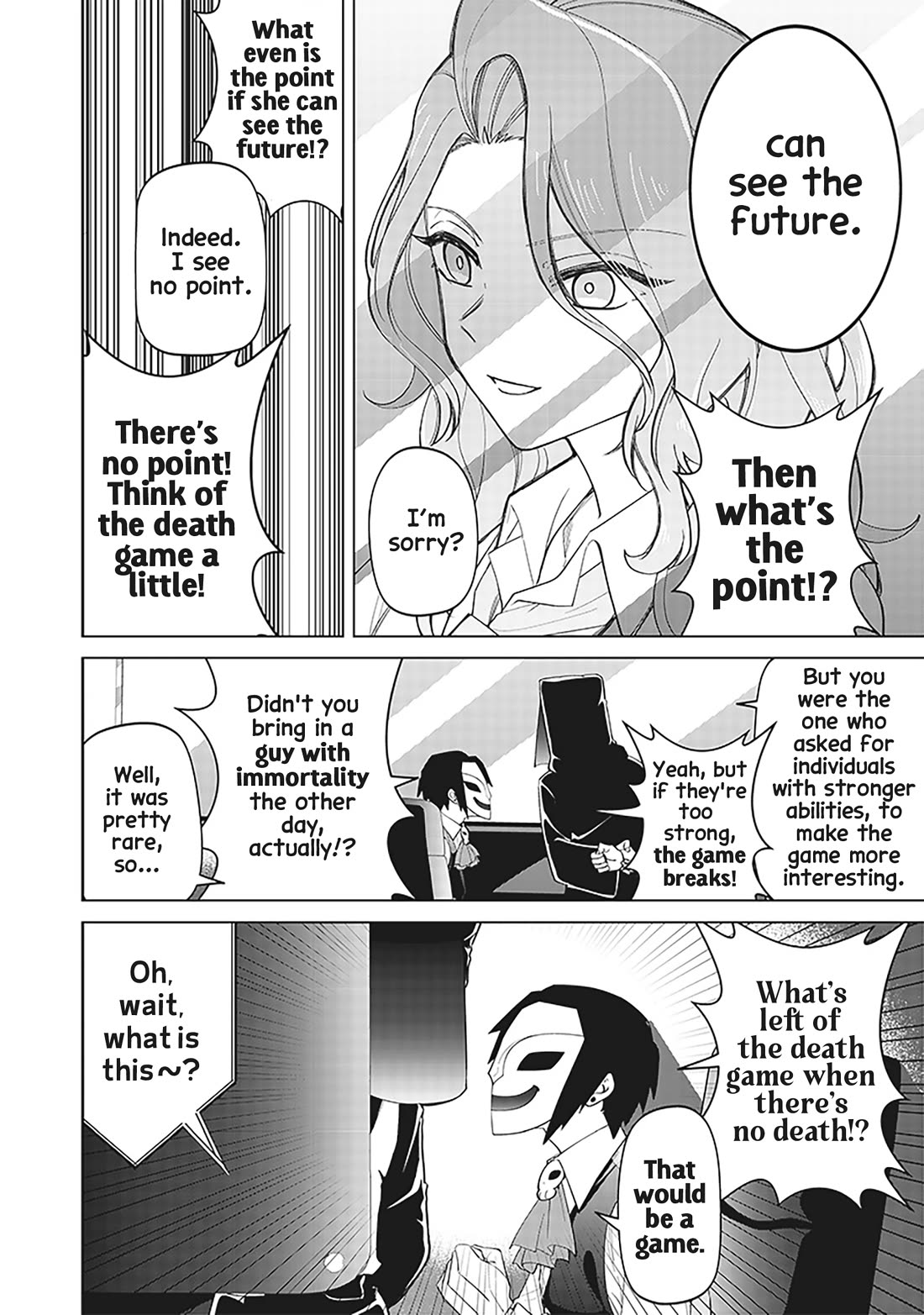 The Gals Who Always Say Insane Things: My Daily Life at a Private Paranormal High School Chapter 13 page 6 - Chapter 13: Clearing a death game like a breeze kinda deal