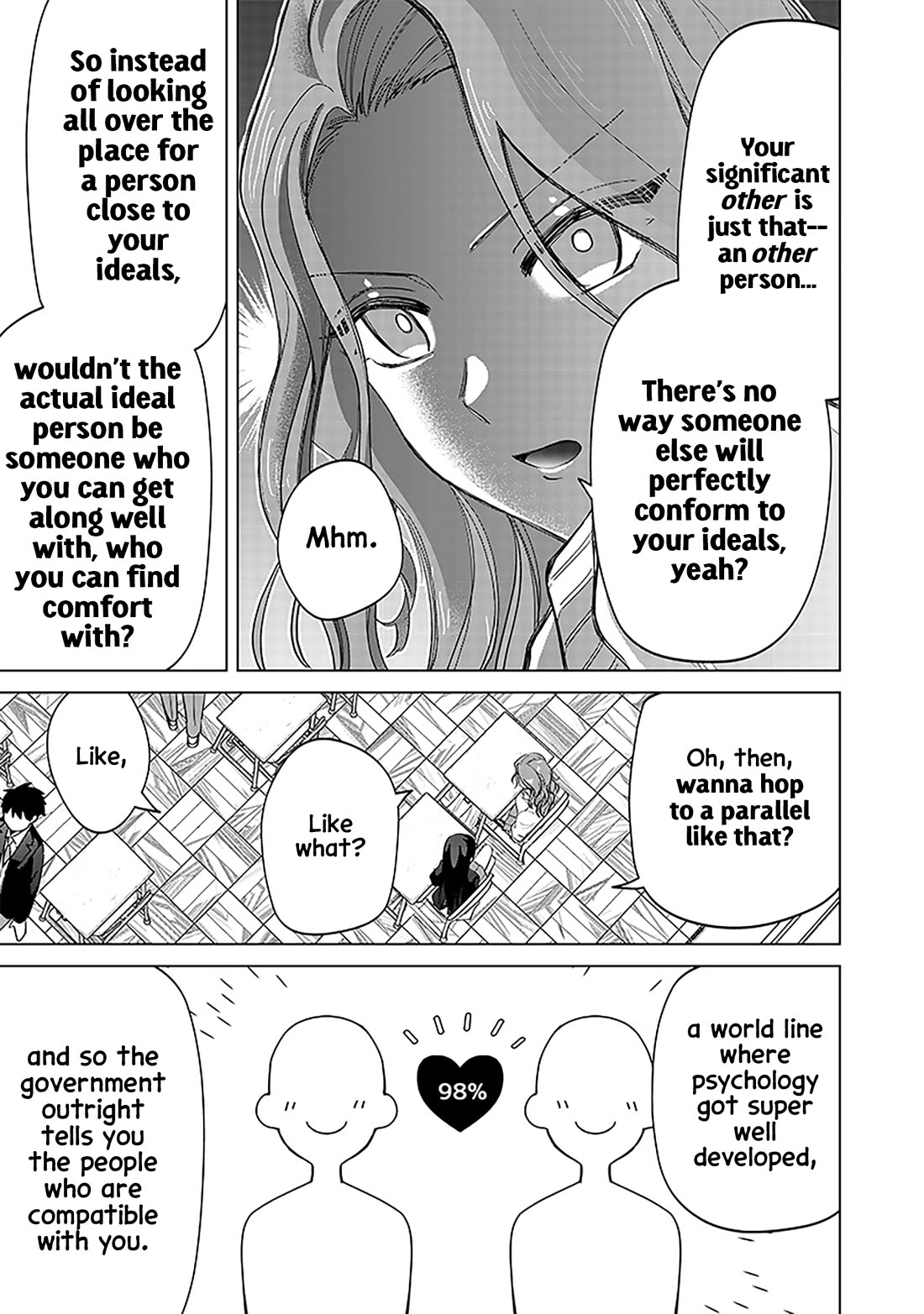 The Gals Who Always Say Insane Things: My Daily Life at a Private Paranormal High School Chapter 14 page 15 - Chapter 14: Gossiping about love kinda deal