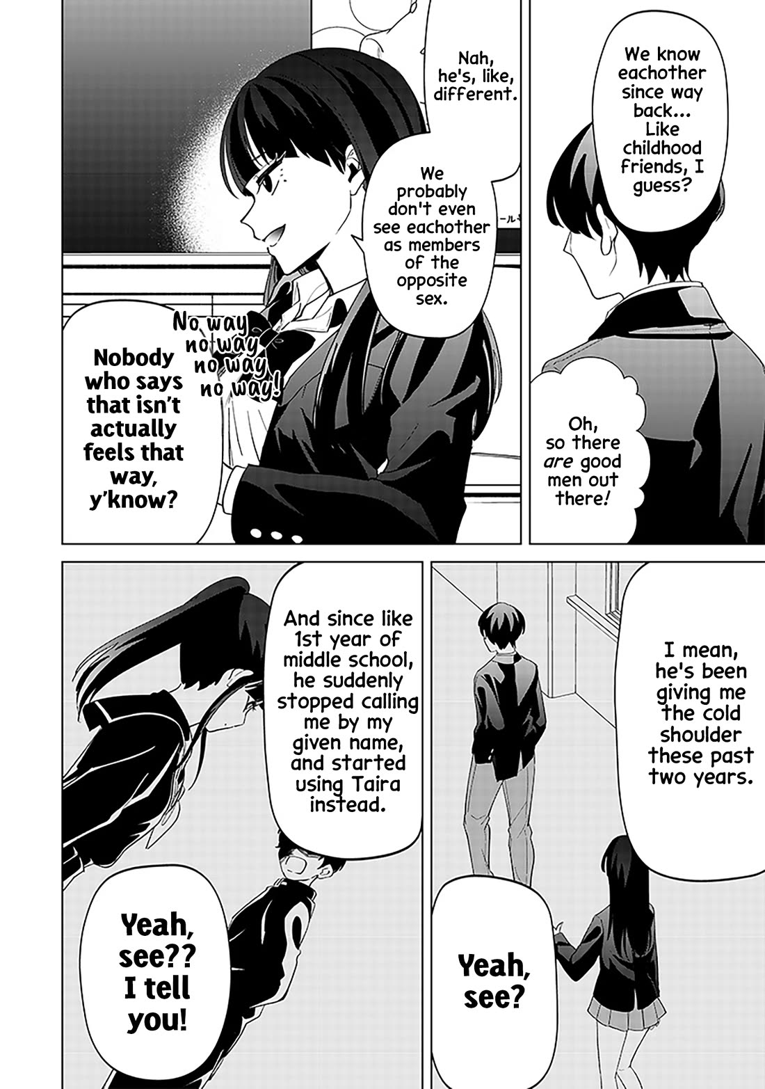 The Gals Who Always Say Insane Things: My Daily Life at a Private Paranormal High School Chapter 14 page 8 - Chapter 14: Gossiping about love kinda deal