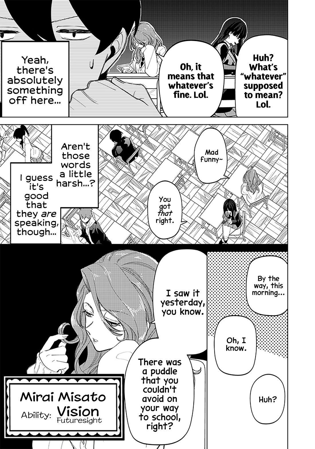 The Gals Who Always Say Insane Things: My Daily Life at a Private Paranormal High School Chapter 17 page 5 - Chapter 17: Falling out kinda deal (1st half)