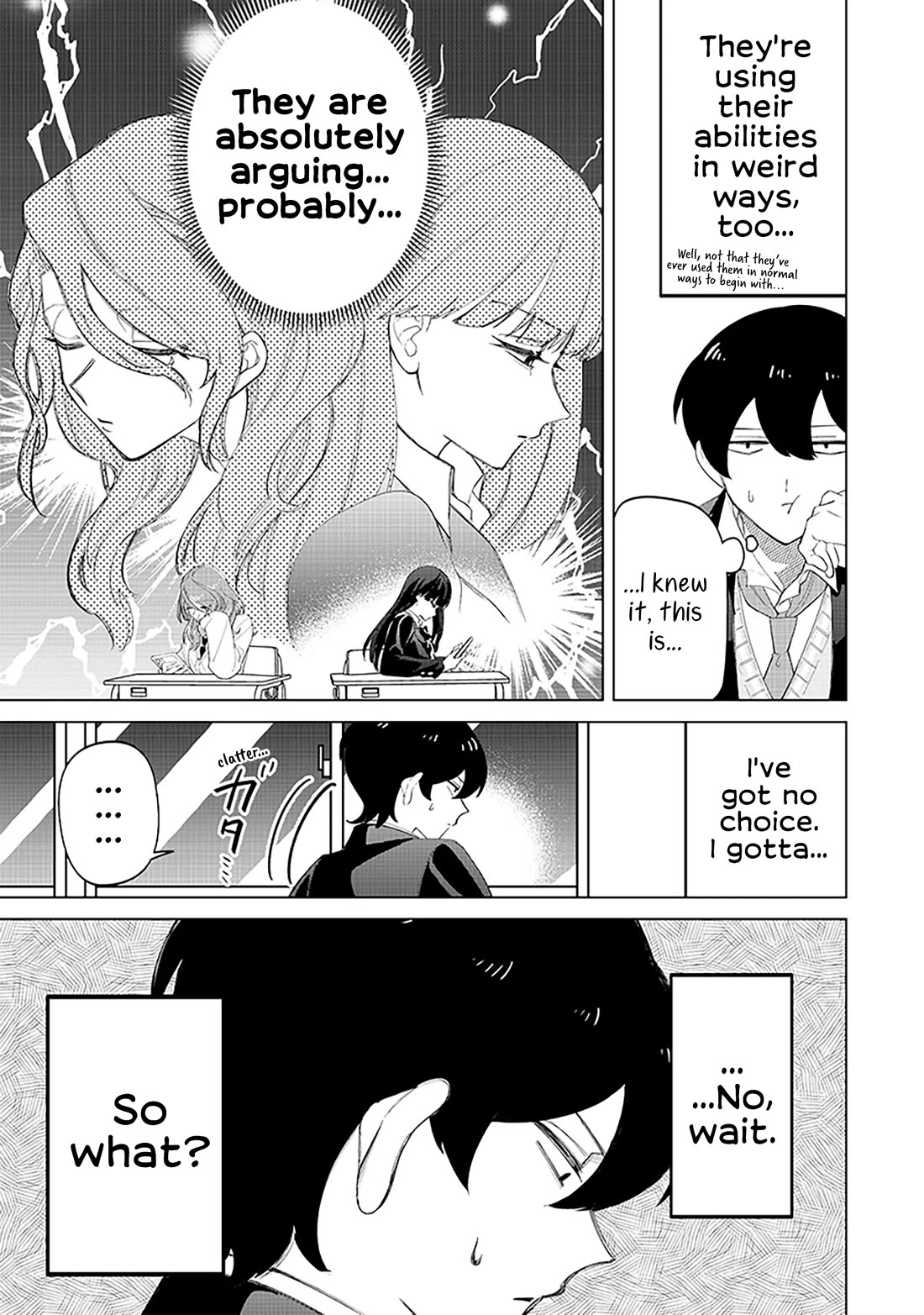 The Gals Who Always Say Insane Things: My Daily Life at a Private Paranormal High School Chapter 17 page 7 - Chapter 17: Falling out kinda deal (1st half)