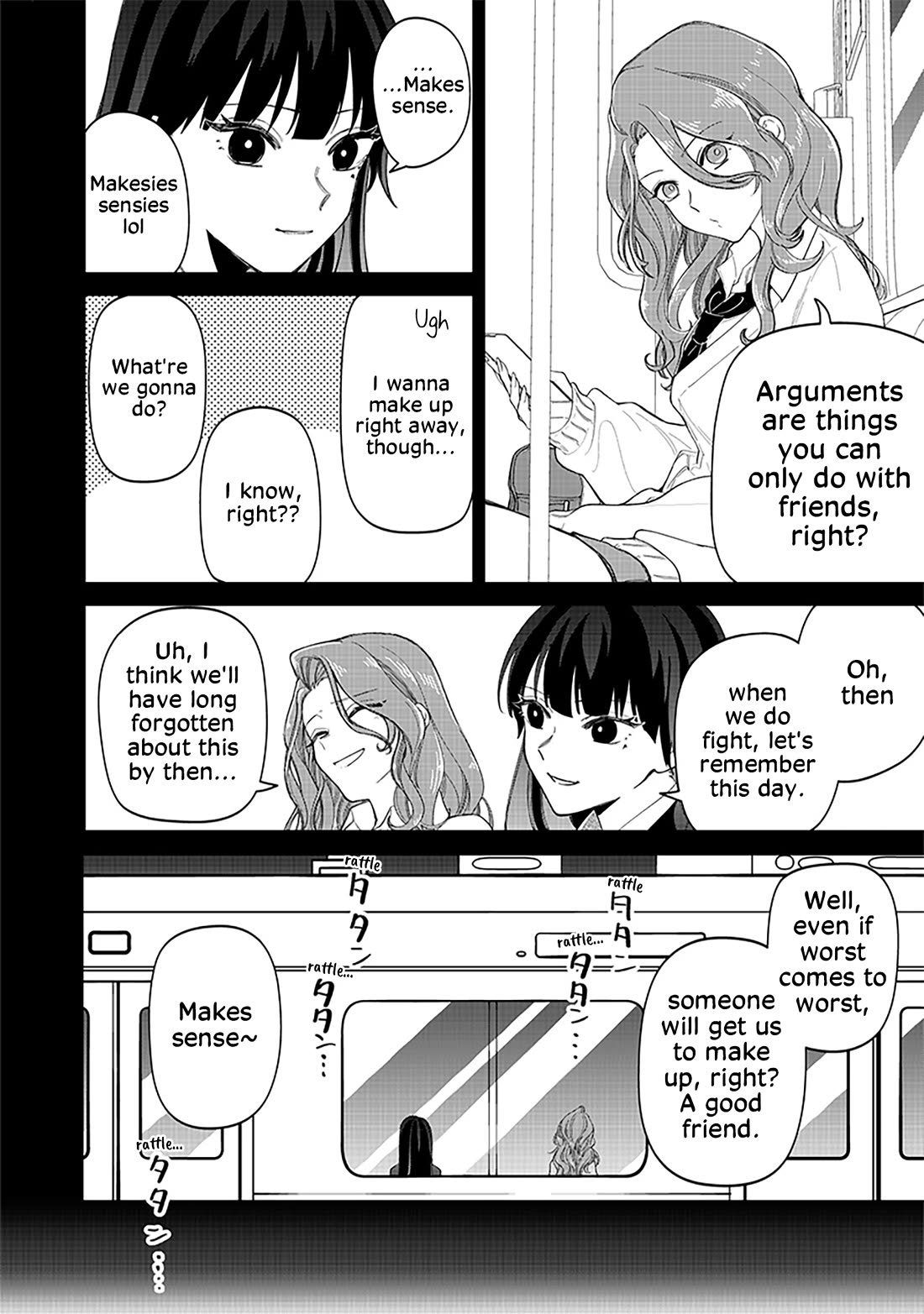 The Gals Who Always Say Insane Things: My Daily Life at a Private Paranormal High School Chapter 18 page 18 - Chapter 18: Falling out kinda deal (2nd half)