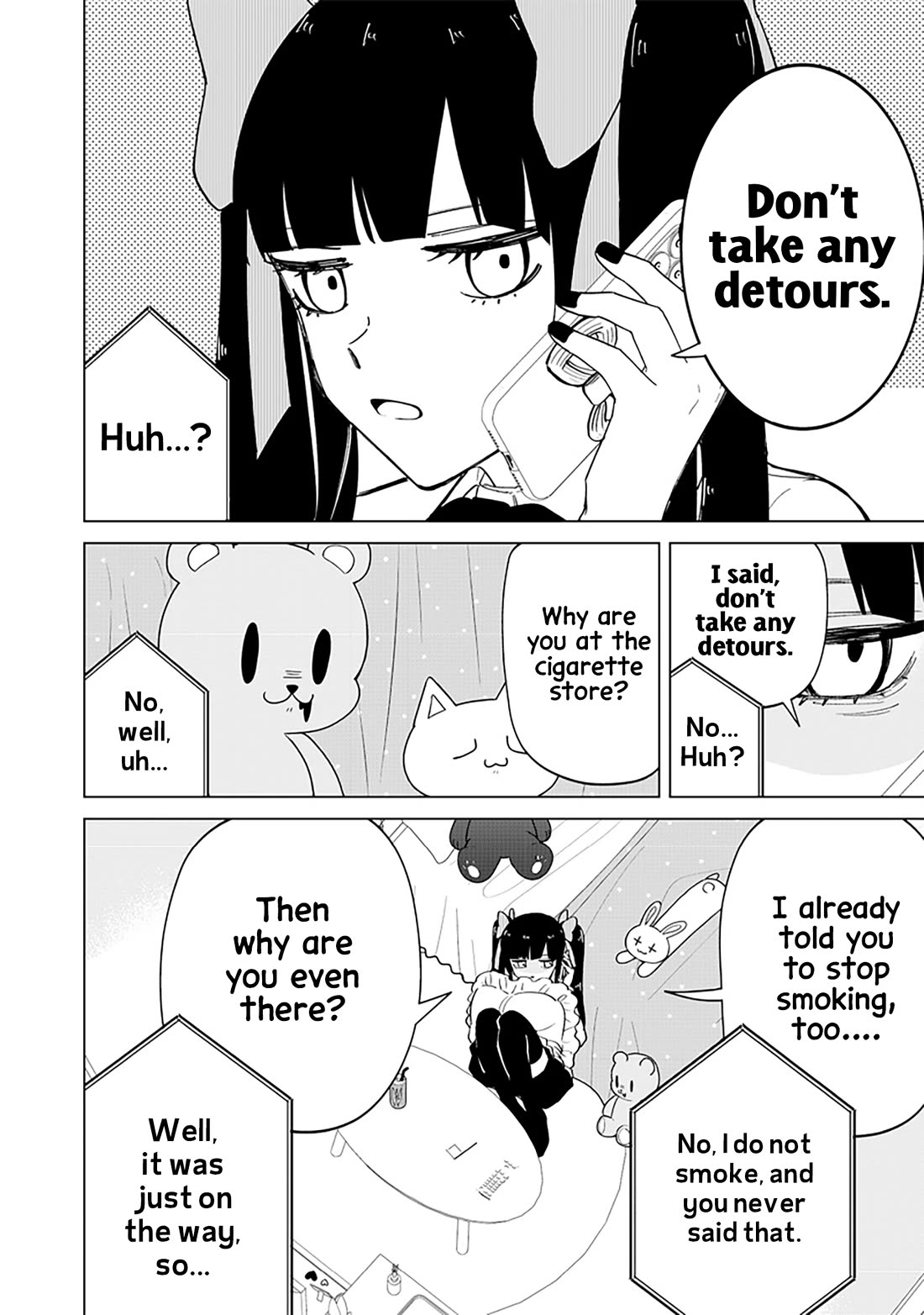 The Gals Who Always Say Insane Things: My Daily Life at a Private Paranormal High School Chapter 20 page 4 - Chapter 20: Behind you kinda deal