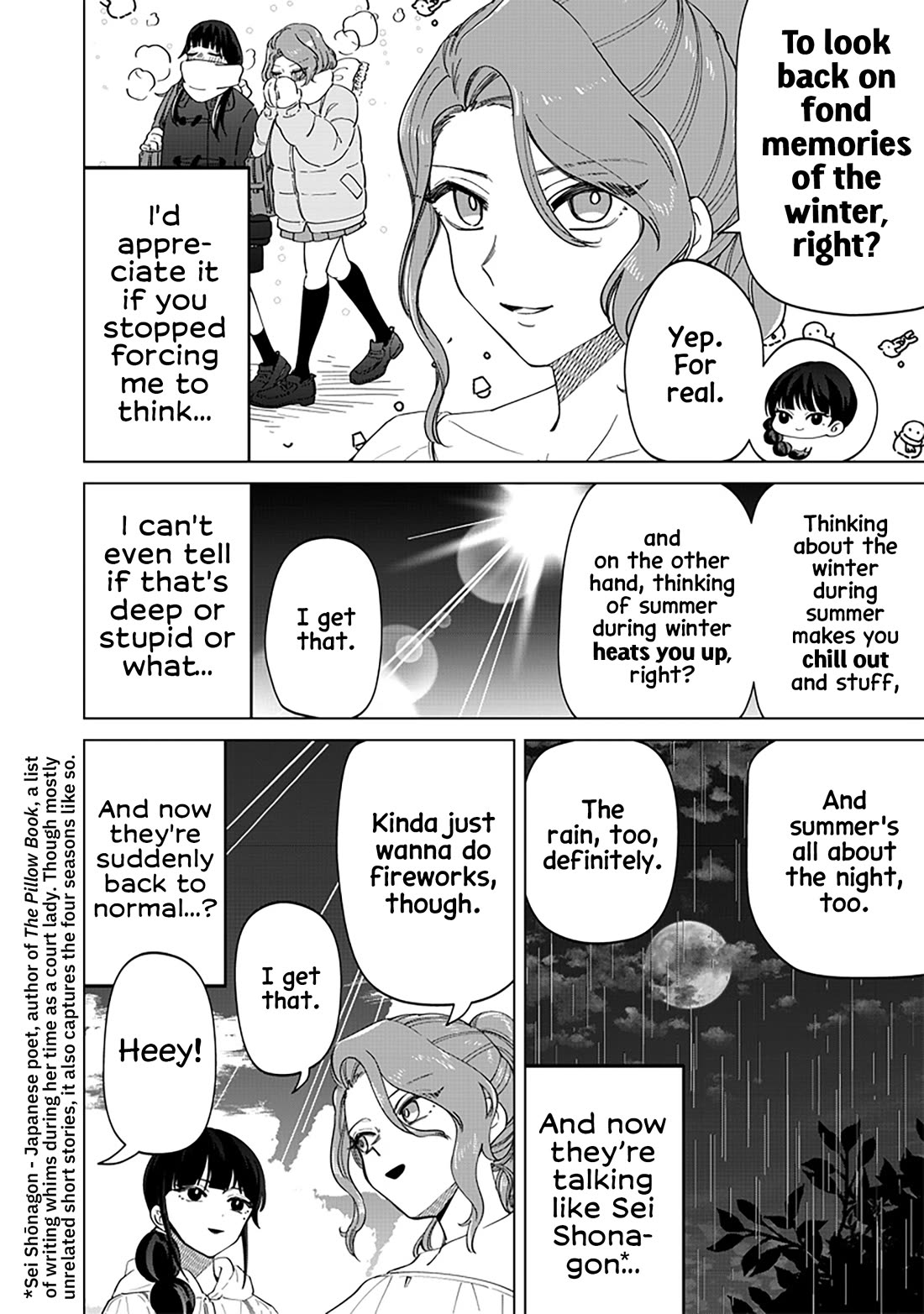 The Gals Who Always Say Insane Things: My Daily Life at a Private Paranormal High School Chapter 21 page 6 - Chapter 21: Summer kinda deal