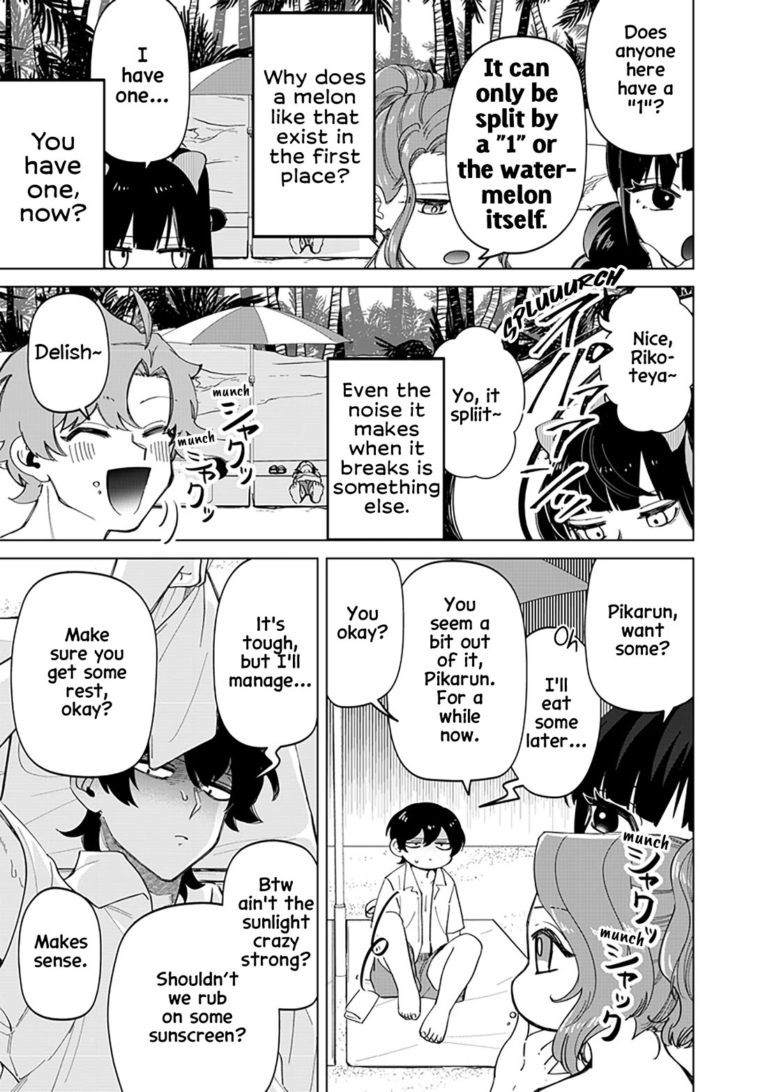 The Gals Who Always Say Insane Things: My Daily Life at a Private Paranormal High School Chapter 21 page 9 - Chapter 21: Summer kinda deal
