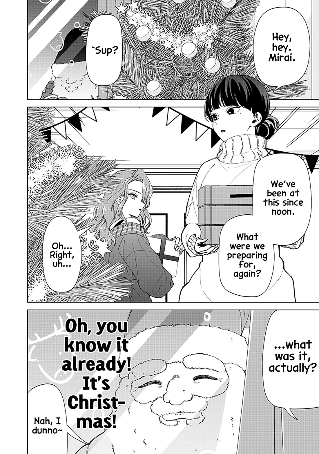 The Gals Who Always Say Insane Things: My Daily Life at a Private Paranormal High School Chapter 25.5 page 2 - Chapter 25.5: Christmas Special Edition
