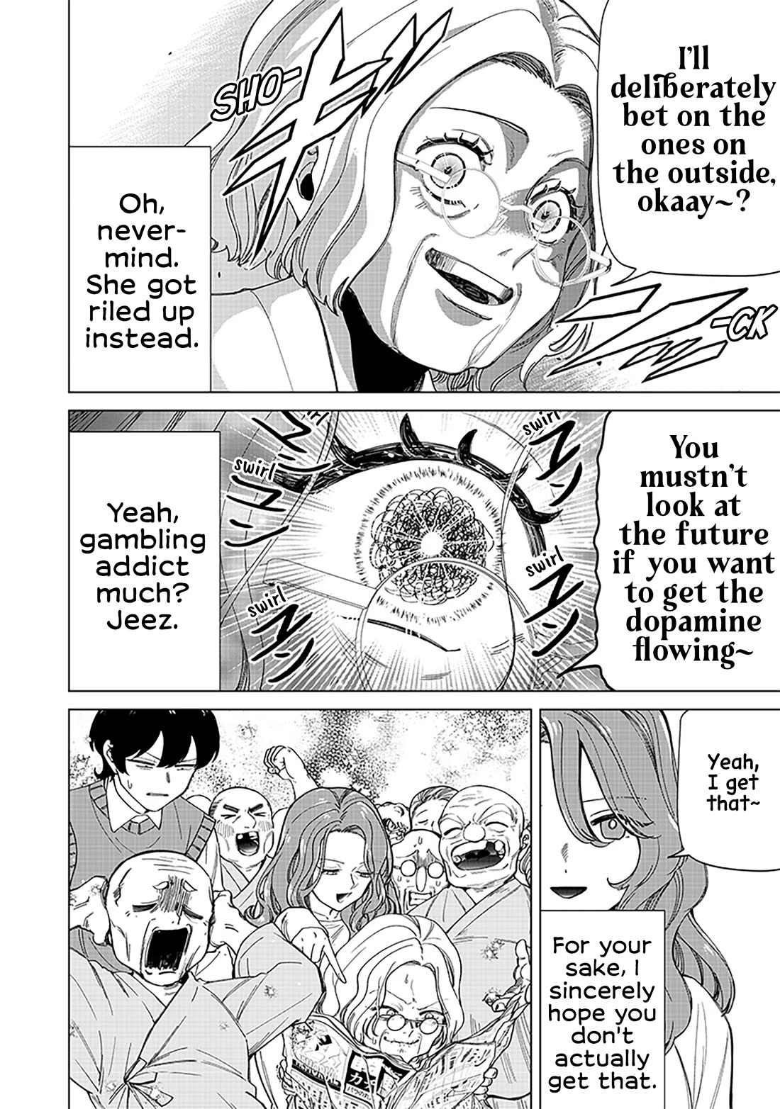 The Gals Who Always Say Insane Things: My Daily Life at a Private Paranormal High School Chapter 26 page 14 - Chapter 26: Seeing the future kinda deal (1st half)