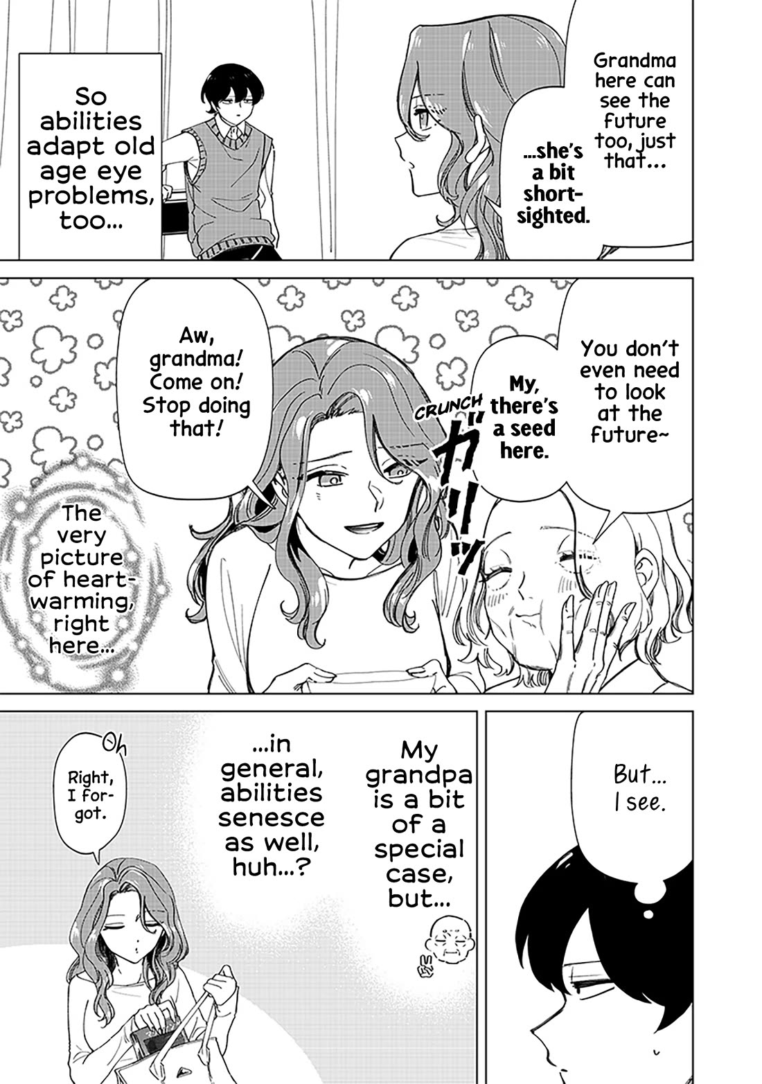 The Gals Who Always Say Insane Things: My Daily Life at a Private Paranormal High School Chapter 26 page 9 - Chapter 26: Seeing the future kinda deal (1st half)