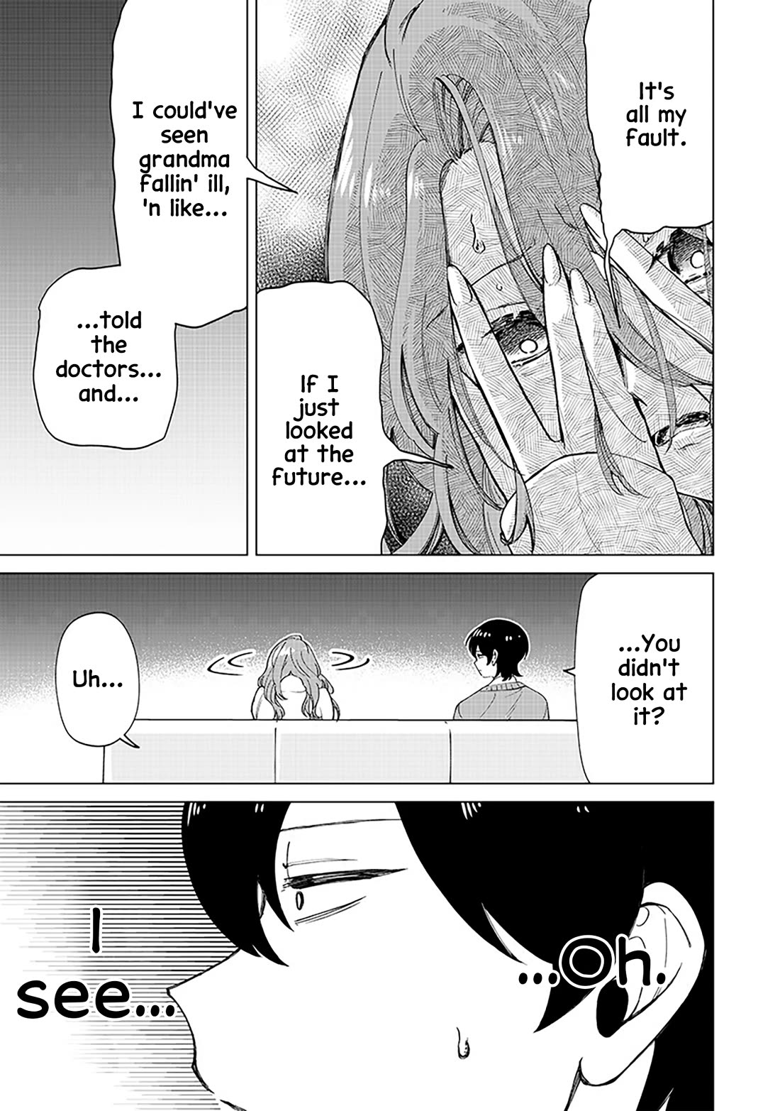 The Gals Who Always Say Insane Things: My Daily Life at a Private Paranormal High School Chapter 27 page 5 - Chapter 27: Seeing the future kinda deal (2nd half)