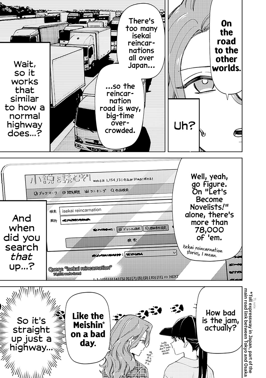 The Gals Who Always Say Insane Things: My Daily Life at a Private Paranormal High School Chapter 29 page 5 - Chapter 29: Going to another world kinda deal