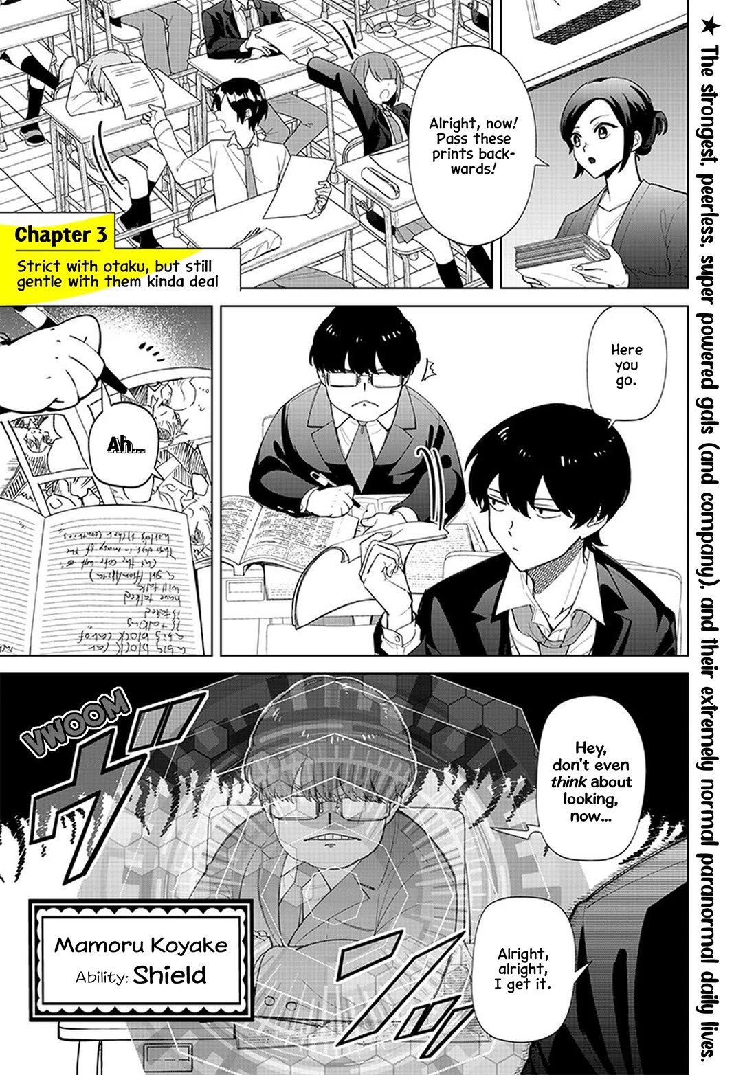 The Gals Who Always Say Insane Things: My Daily Life at a Private Paranormal High School Chapter 3 page 2 - Chapter 3: Strict with otaku, but still gentle with them kinda deal