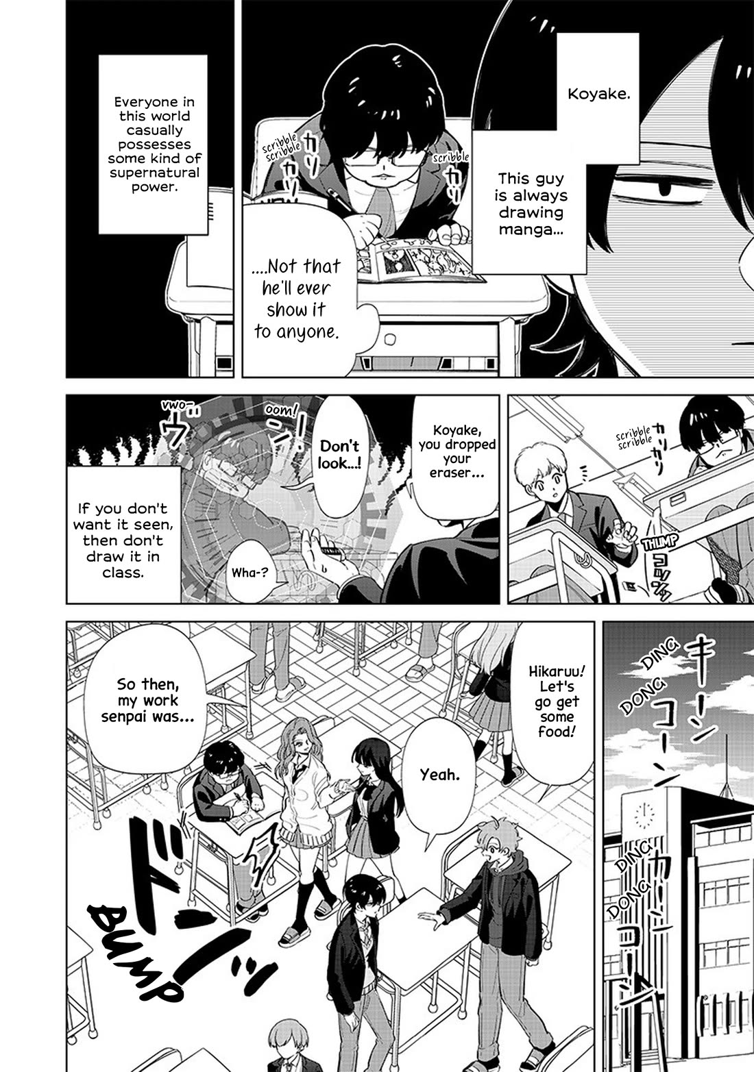 The Gals Who Always Say Insane Things: My Daily Life at a Private Paranormal High School Chapter 3 page 3 - Chapter 3: Strict with otaku, but still gentle with them kinda deal