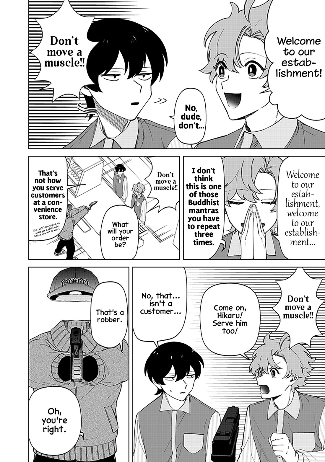 The Gals Who Always Say Insane Things: My Daily Life at a Private Paranormal High School Chapter 31 page 4 - Chapter 31: Serving customers kinda deal