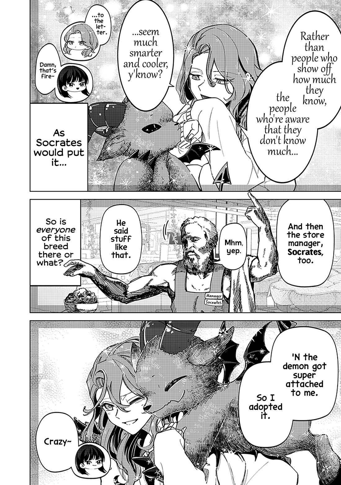 The Gals Who Always Say Insane Things: My Daily Life at a Private Paranormal High School Chapter 32 page 18 - Chapter 32: Adopting Schrödinger's cat kinda deal