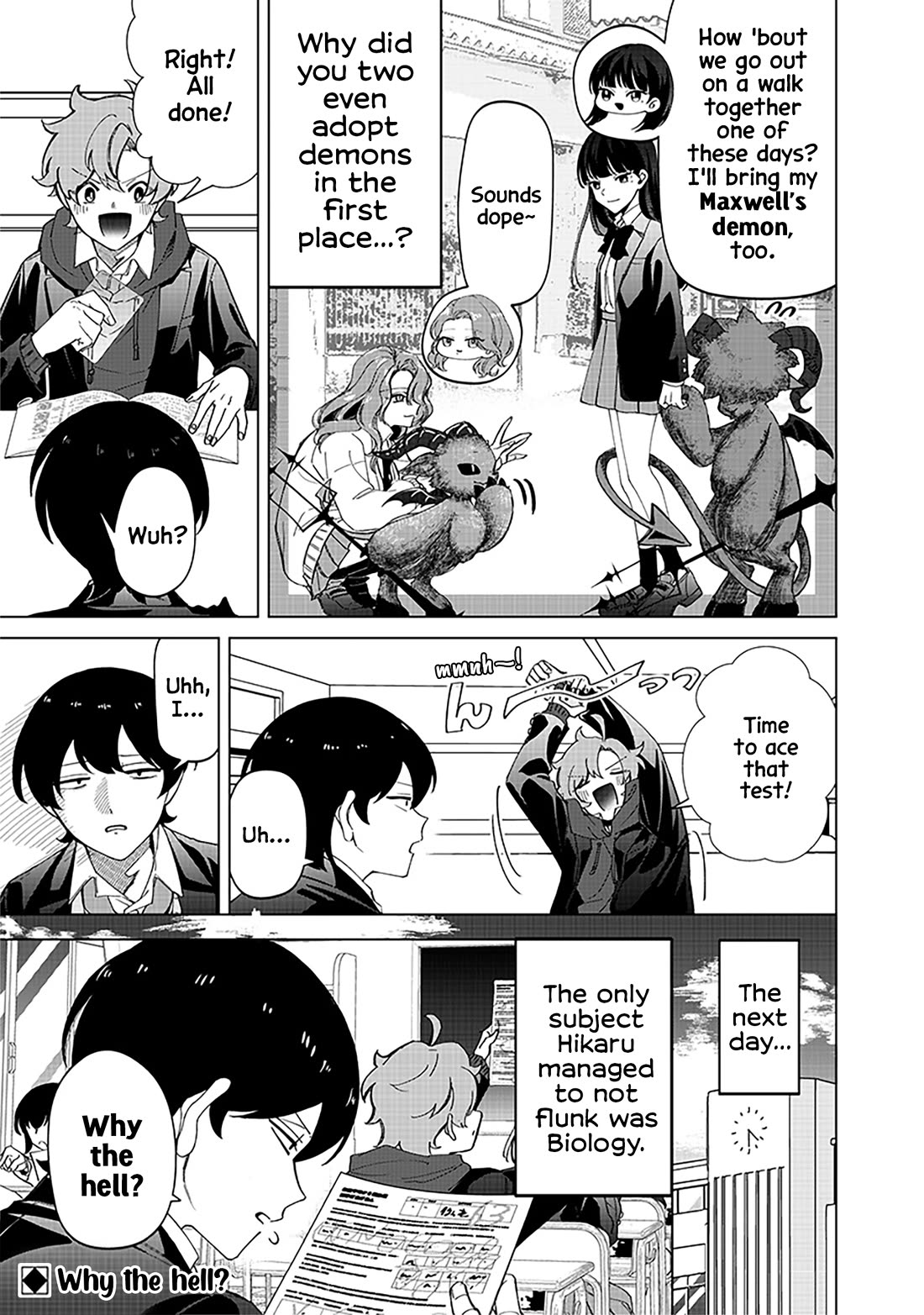 The Gals Who Always Say Insane Things: My Daily Life at a Private Paranormal High School Chapter 32 page 19 - Chapter 32: Adopting Schrödinger's cat kinda deal