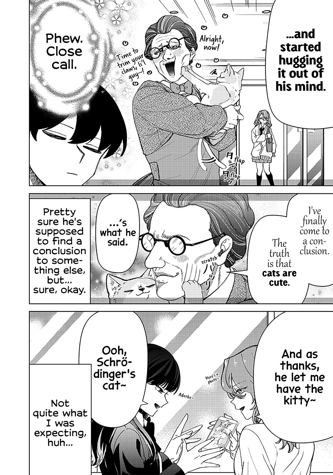 The Gals Who Always Say Insane Things: My Daily Life at a Private Paranormal High School Chapter 32 page 8 - Chapter 32: Adopting Schrödinger's cat kinda deal