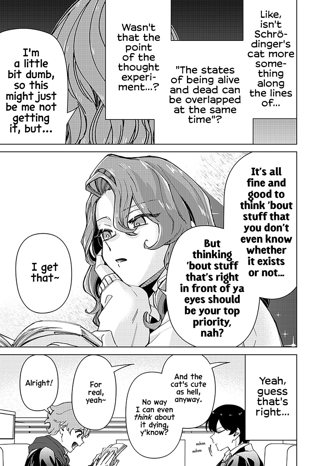 The Gals Who Always Say Insane Things: My Daily Life at a Private Paranormal High School Chapter 32 page 9 - Chapter 32: Adopting Schrödinger's cat kinda deal