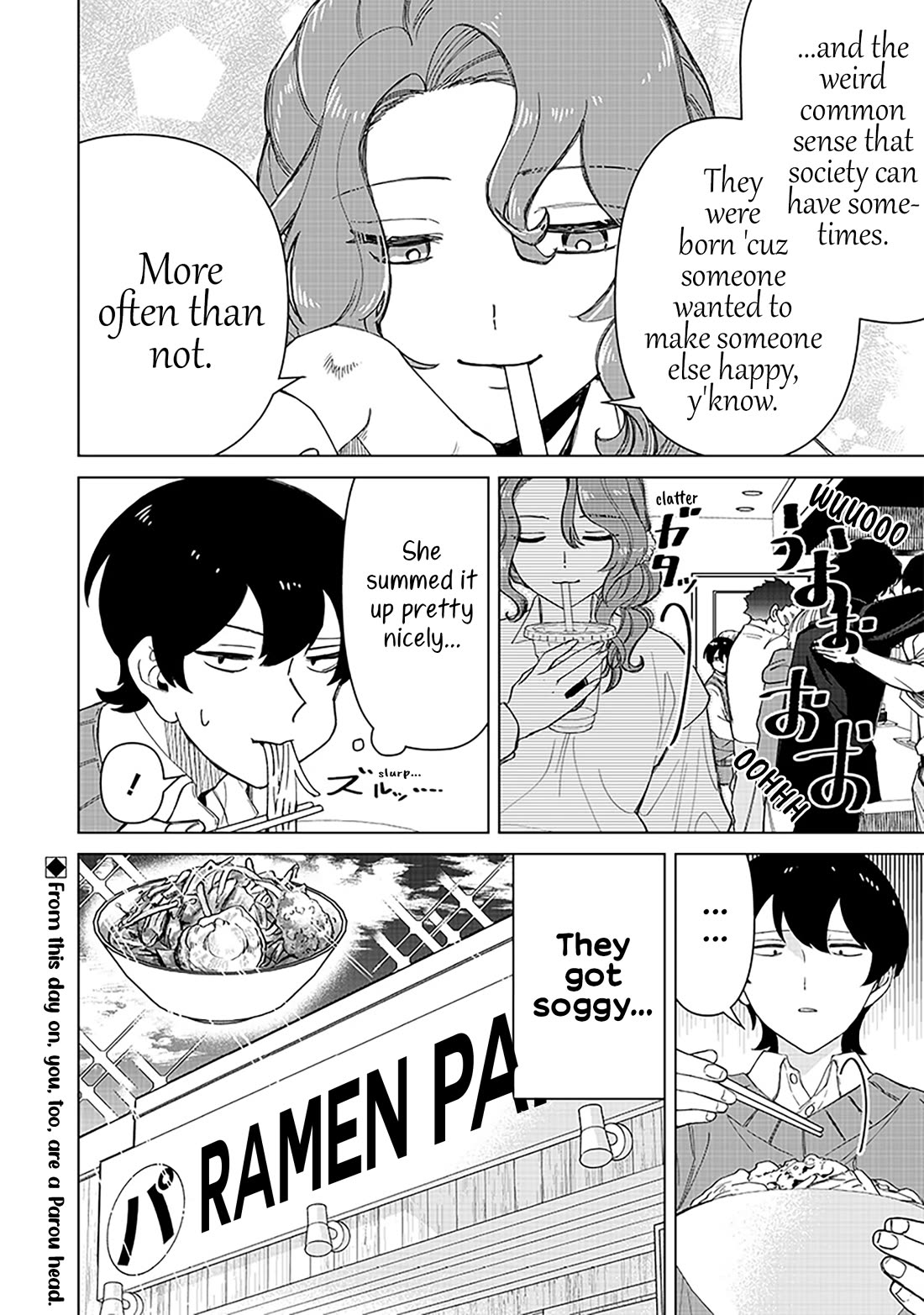 The Gals Who Always Say Insane Things: My Daily Life at a Private Paranormal High School Chapter 33 page 14 - Chapter 33: A vampire with tons of extra garlic kinda deal