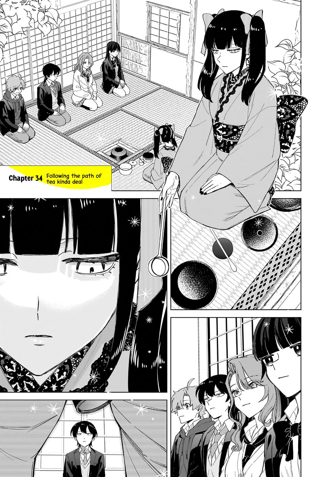 The Gals Who Always Say Insane Things: My Daily Life at a Private Paranormal High School Chapter 34 page 1 - Chapter 34: Following the path of tea kinda deal