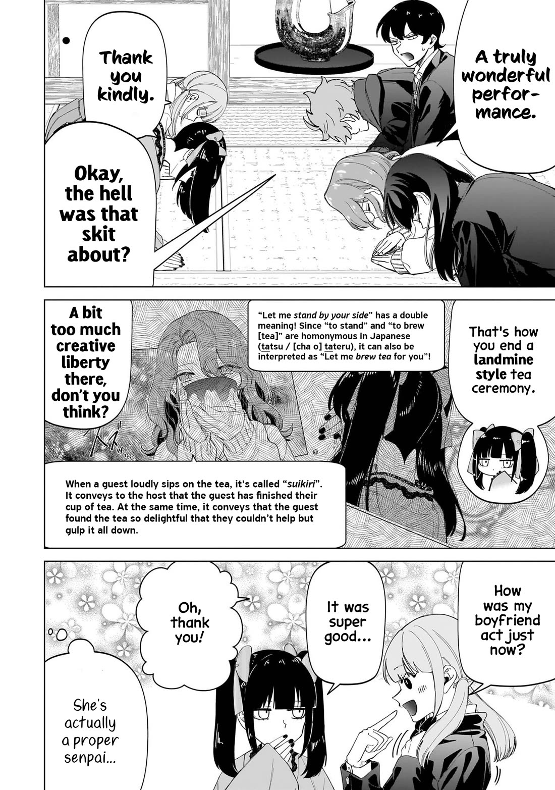 The Gals Who Always Say Insane Things: My Daily Life at a Private Paranormal High School Chapter 34 page 14 - Chapter 34: Following the path of tea kinda deal