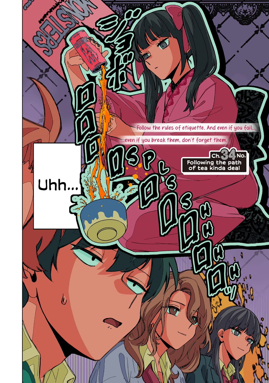 The Gals Who Always Say Insane Things: My Daily Life at a Private Paranormal High School Chapter 34 page 2 - Chapter 34: Following the path of tea kinda deal