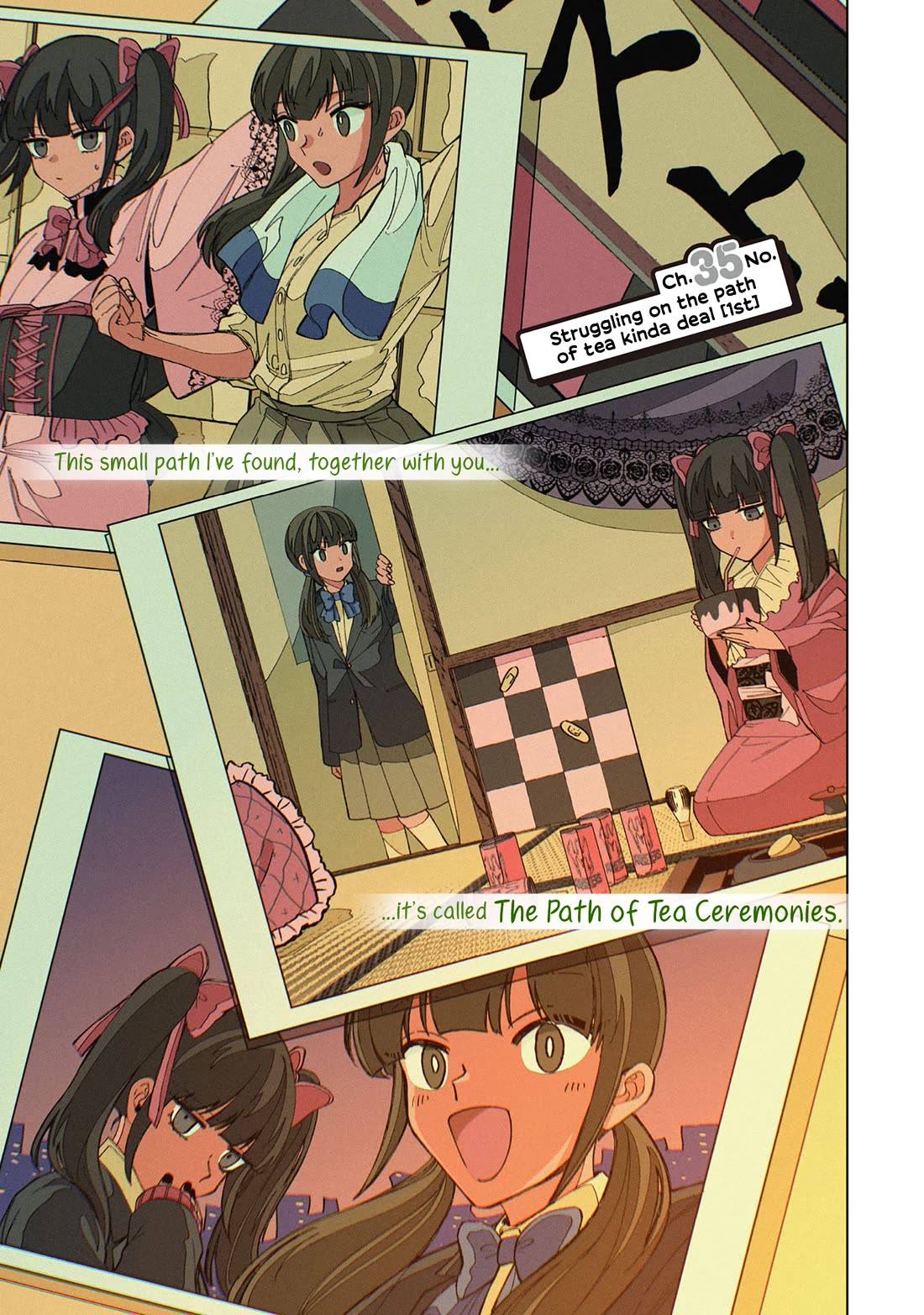 The Gals Who Always Say Insane Things: My Daily Life at a Private Paranormal High School Chapter 35 page 1 - Chapter 35: Struggling on the path of tea kinda deal (1st)