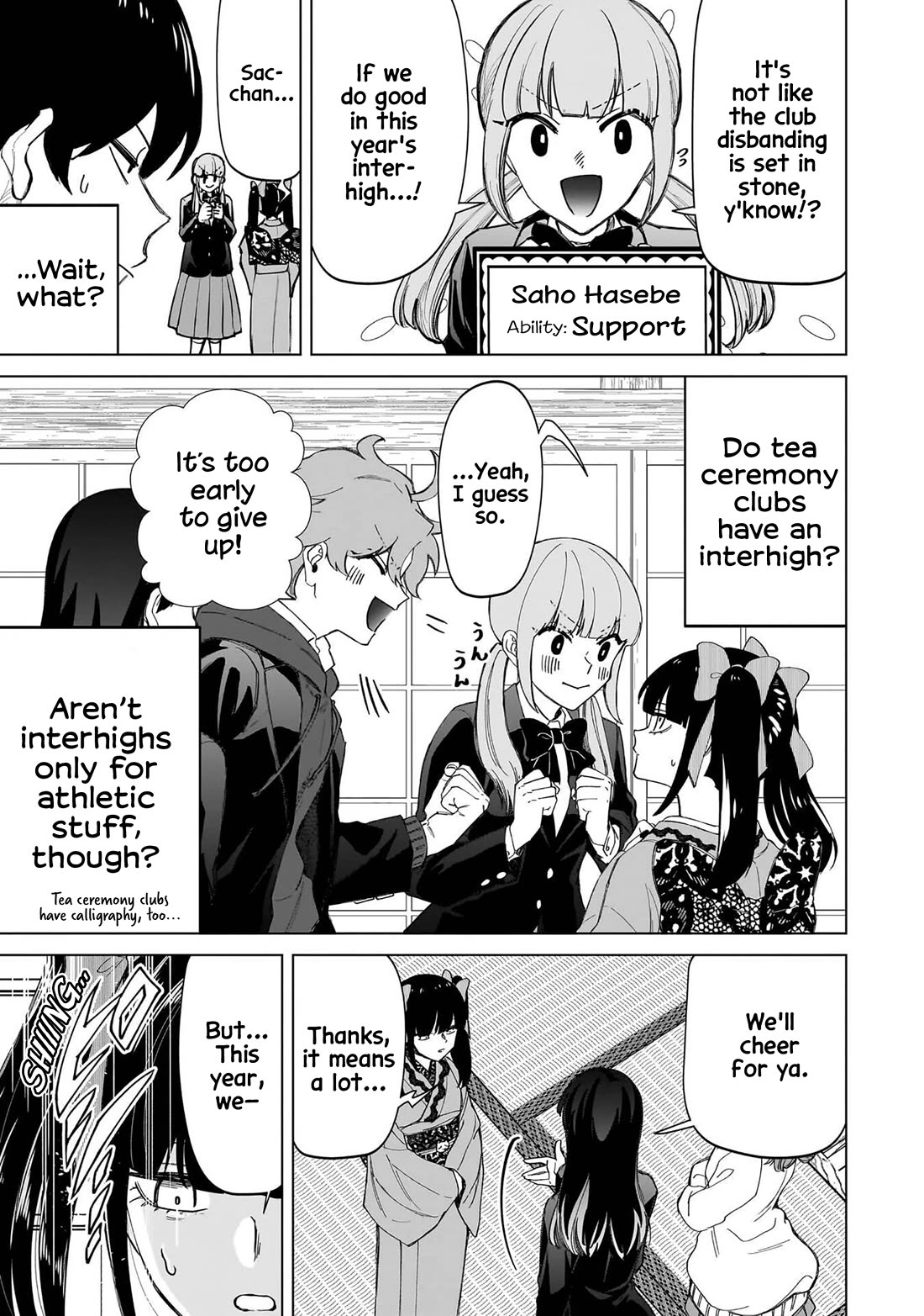 The Gals Who Always Say Insane Things: My Daily Life at a Private Paranormal High School Chapter 35 page 3 - Chapter 35: Struggling on the path of tea kinda deal (1st)