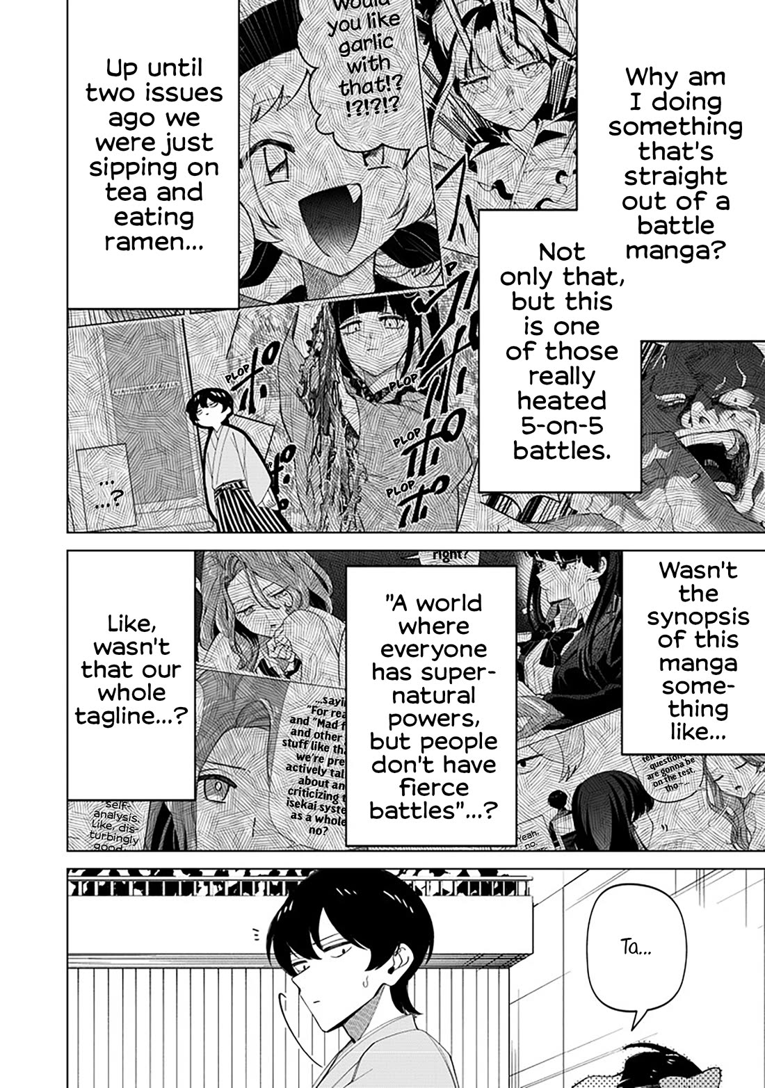 The Gals Who Always Say Insane Things: My Daily Life at a Private Paranormal High School Chapter 37 page 8 - Chapter 37: Struggling on the path of tea kinda deal (3rd)