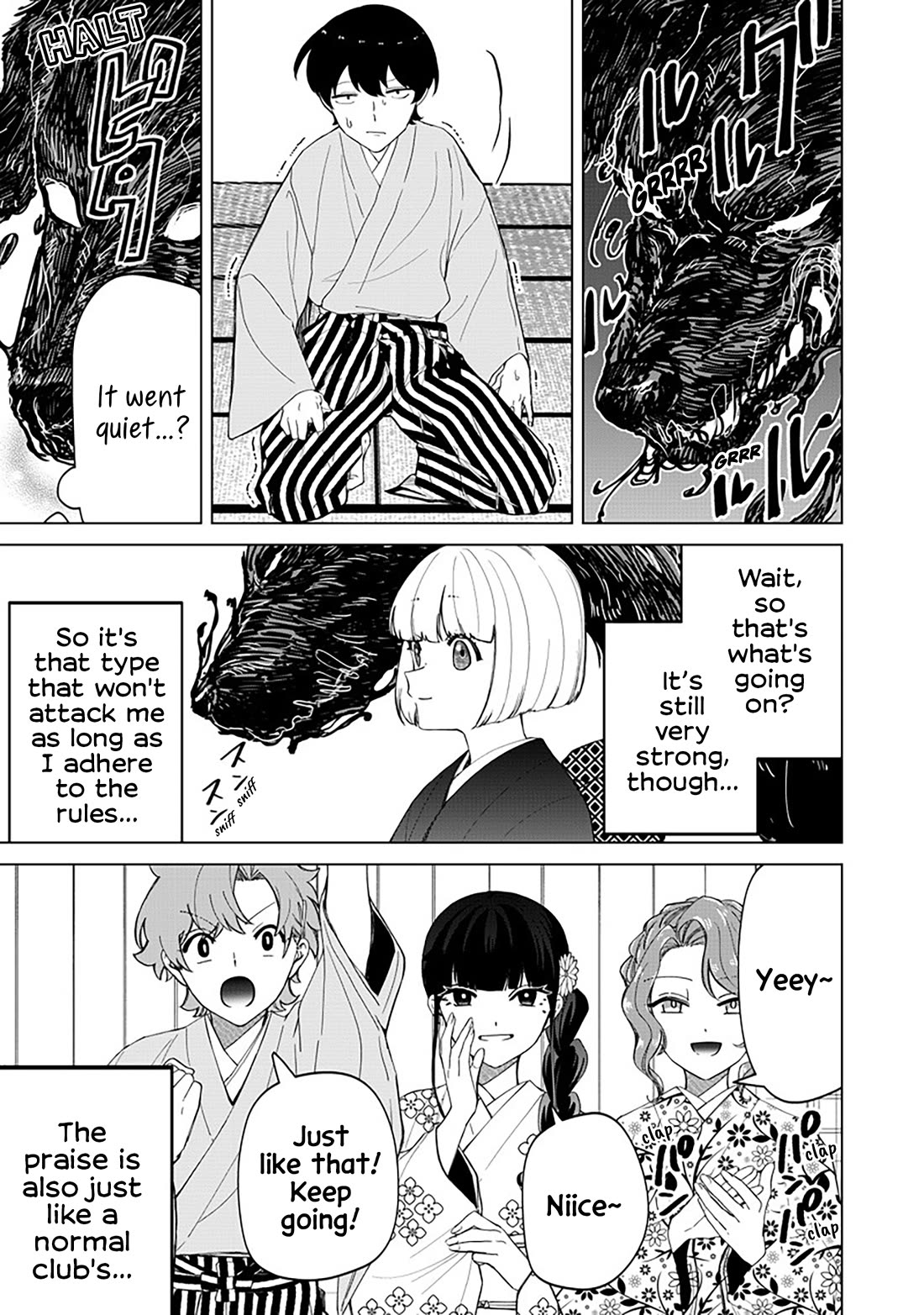 The Gals Who Always Say Insane Things: My Daily Life at a Private Paranormal High School Chapter 38 page 7 - Chapter 38: Struggling on the path of tea kinda deal (4th)