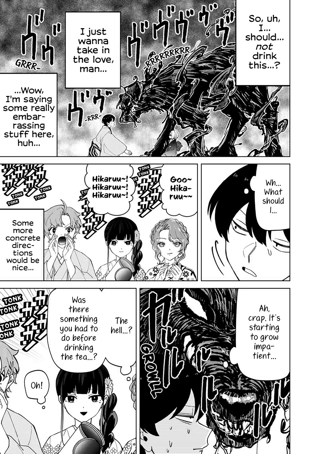 The Gals Who Always Say Insane Things: My Daily Life at a Private Paranormal High School Chapter 38 page 9 - Chapter 38: Struggling on the path of tea kinda deal (4th)