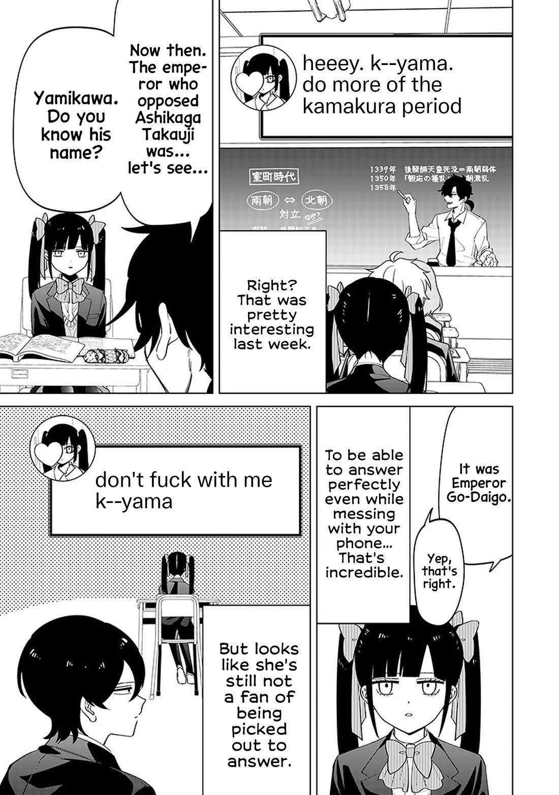 The Gals Who Always Say Insane Things: My Daily Life at a Private Paranormal High School Chapter 4 page 8 - Chapter 4: Seriously a landmine girl kinda deal